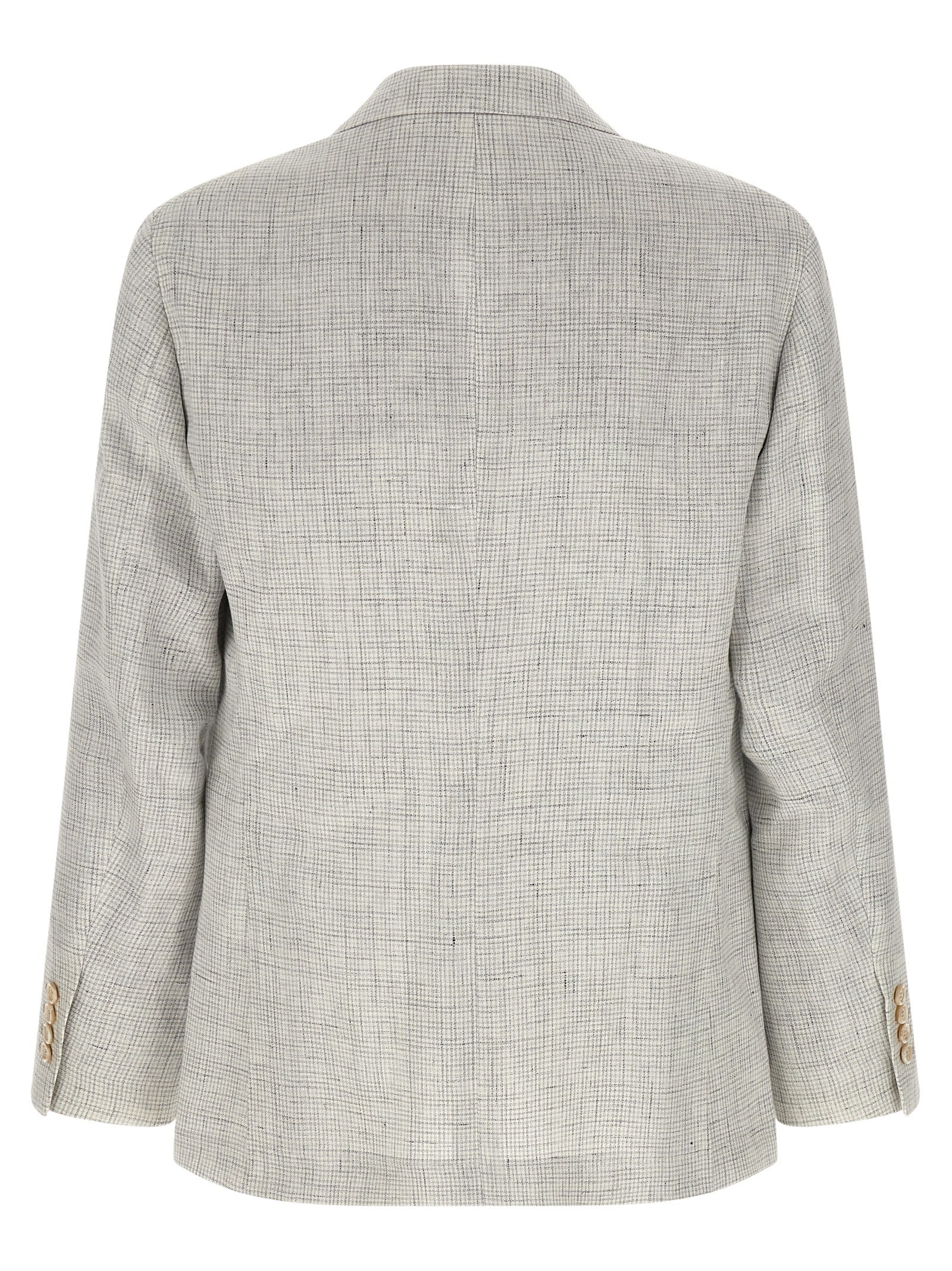 Brunello Cucinelli Weißer Leinenblazer