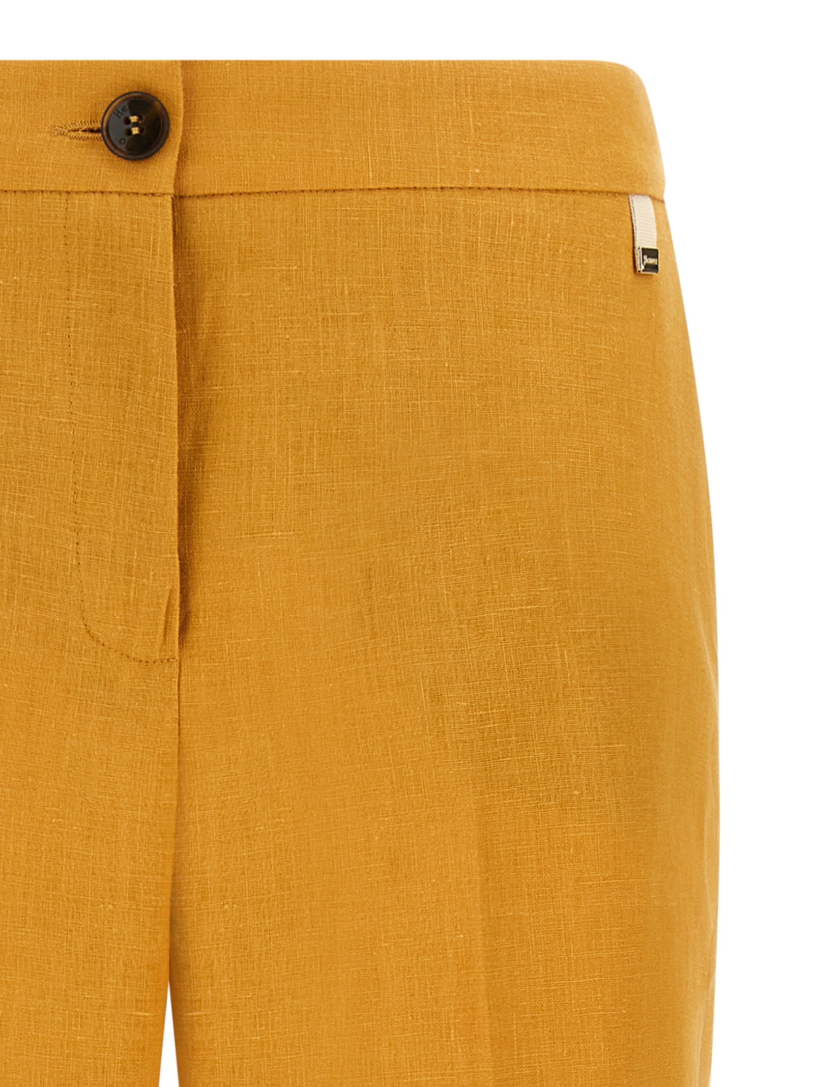 Herno Orange Leinen Casual Hose