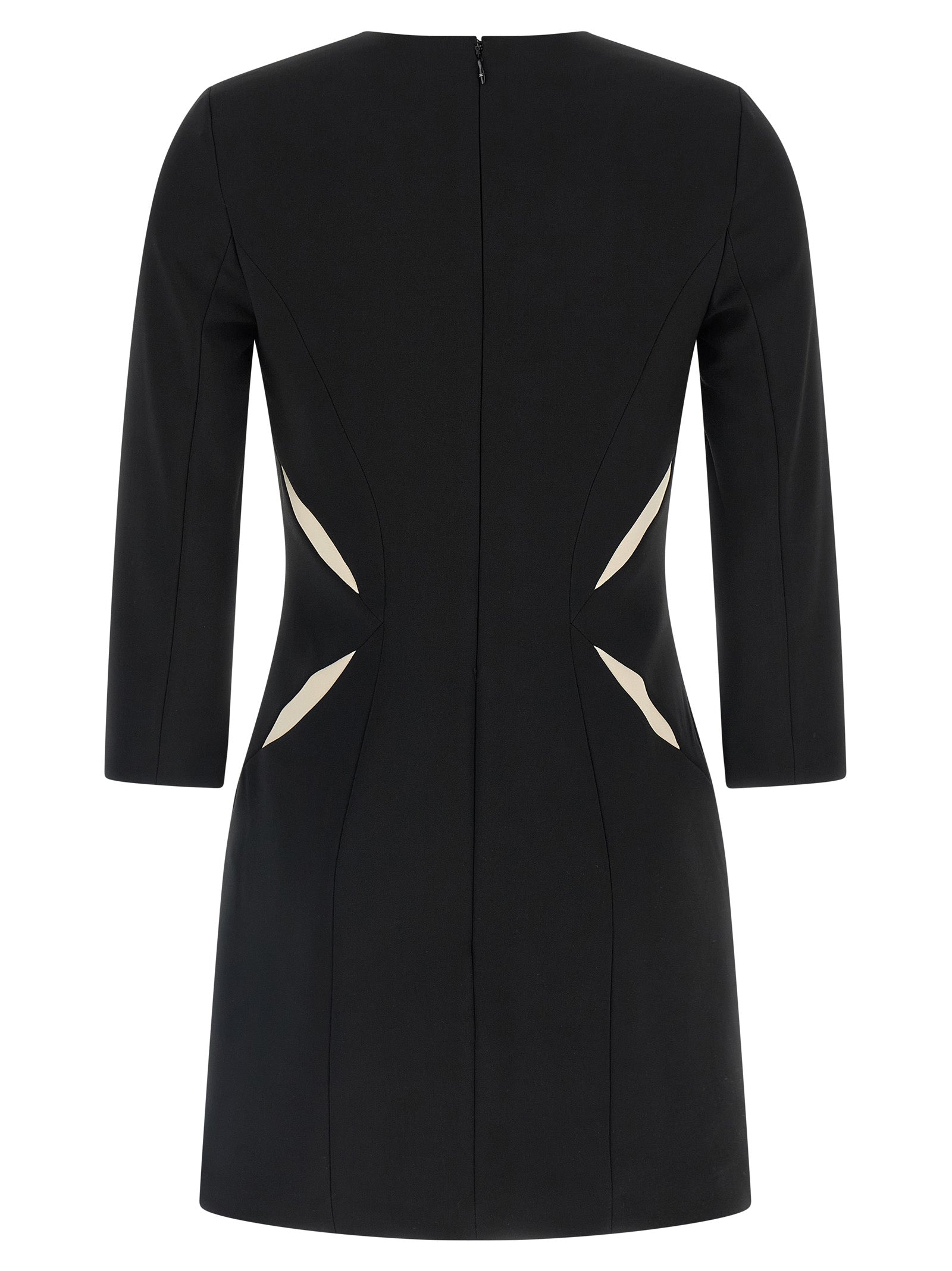 Elisabetta Franchi Kurzes Zweifarben-Polyesterkleid