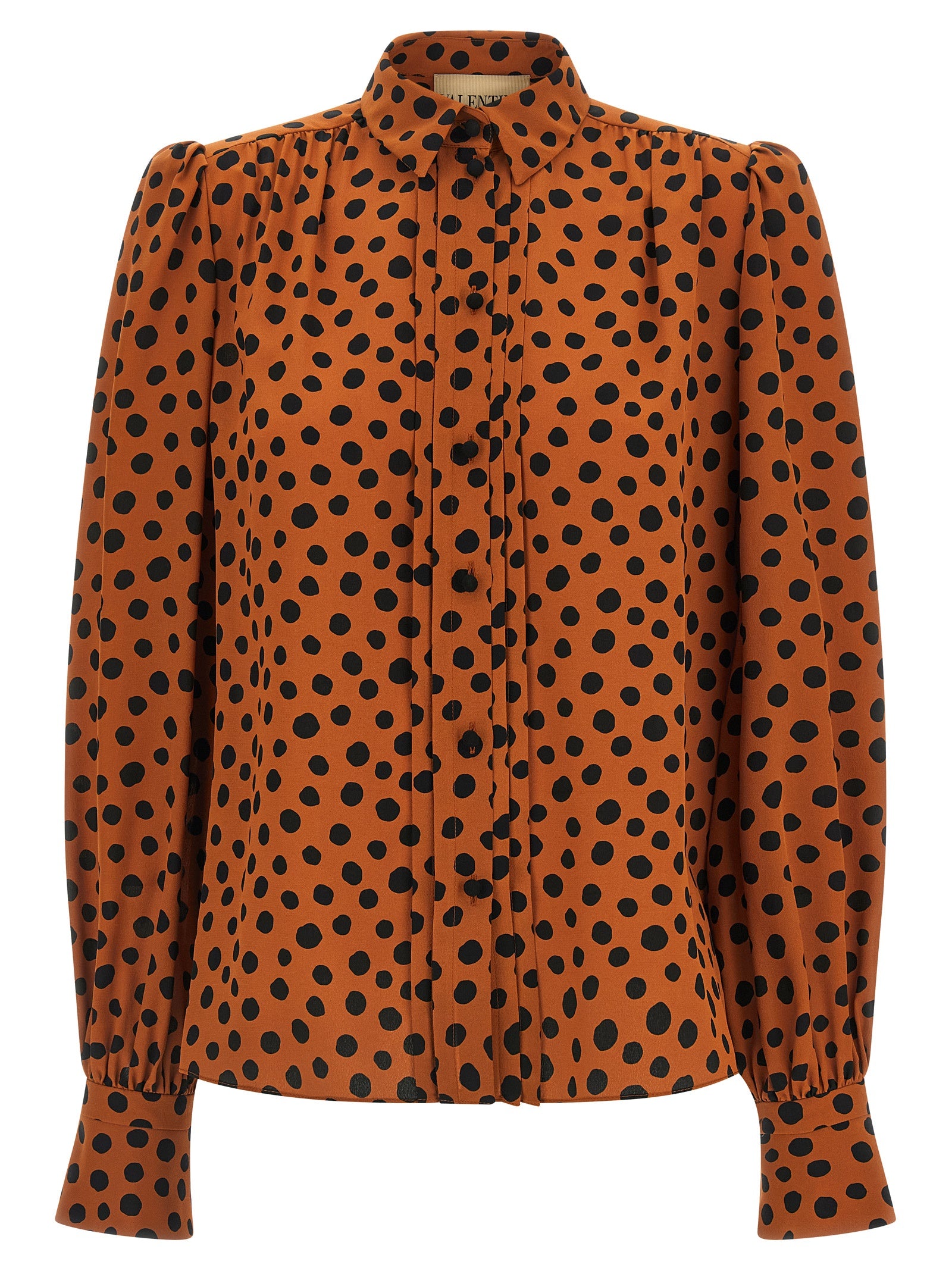 Valentino Garavani Orange Seidenbluse