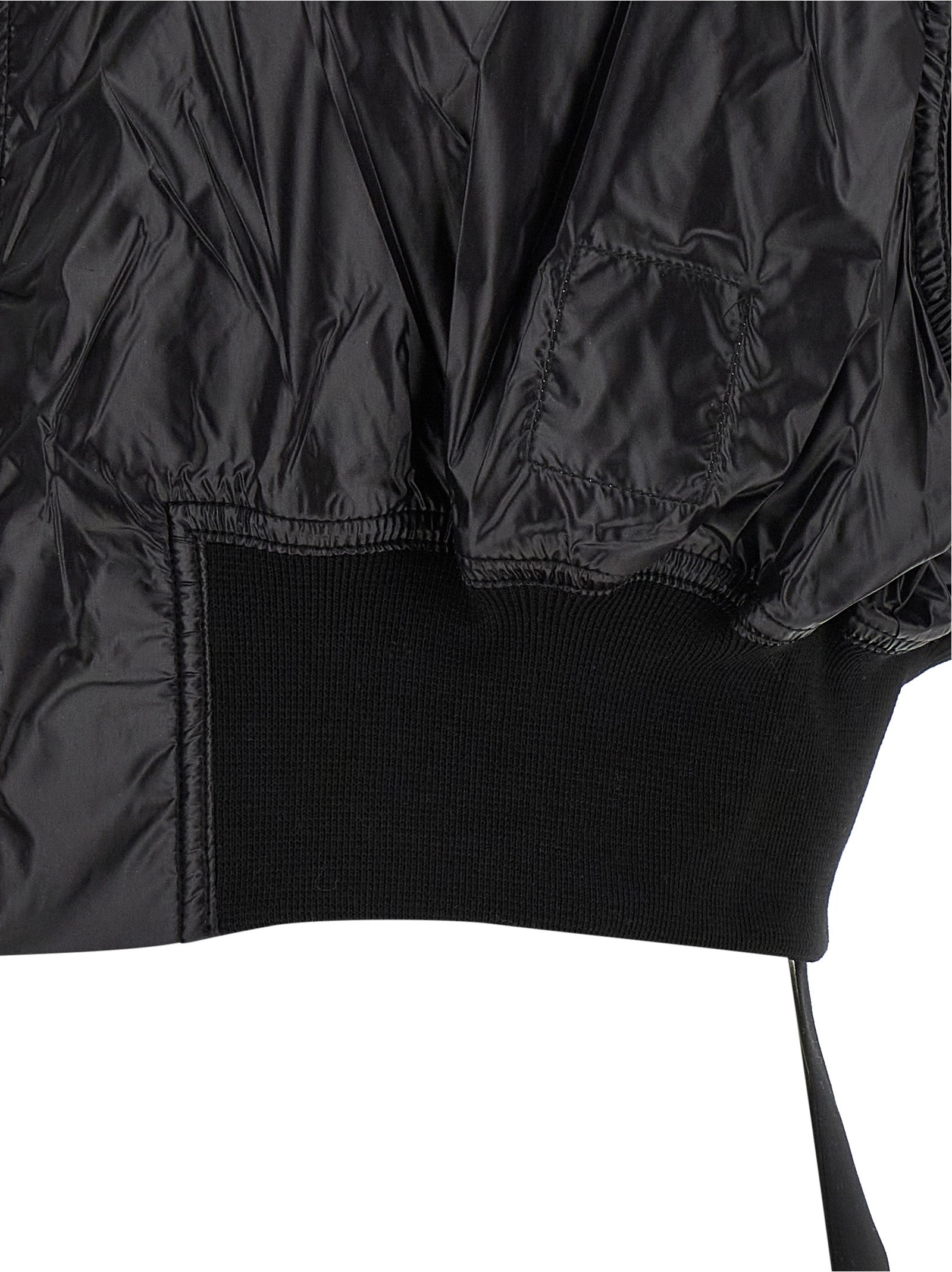 DRKSHDW Schwarze ärmellose Nylon-Jacke