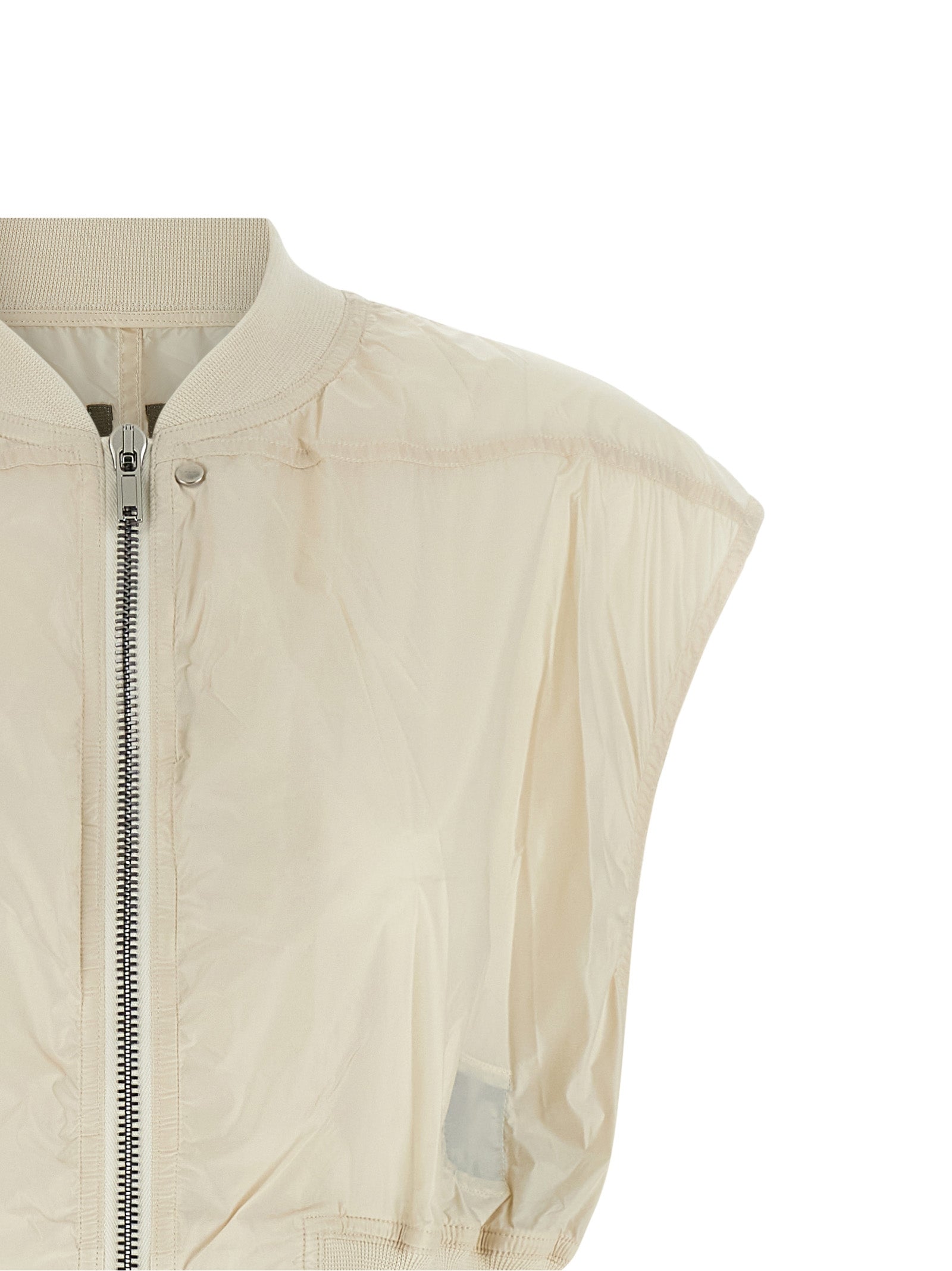 DRKSHDW Ärmellose Jacke aus beigem Nylon