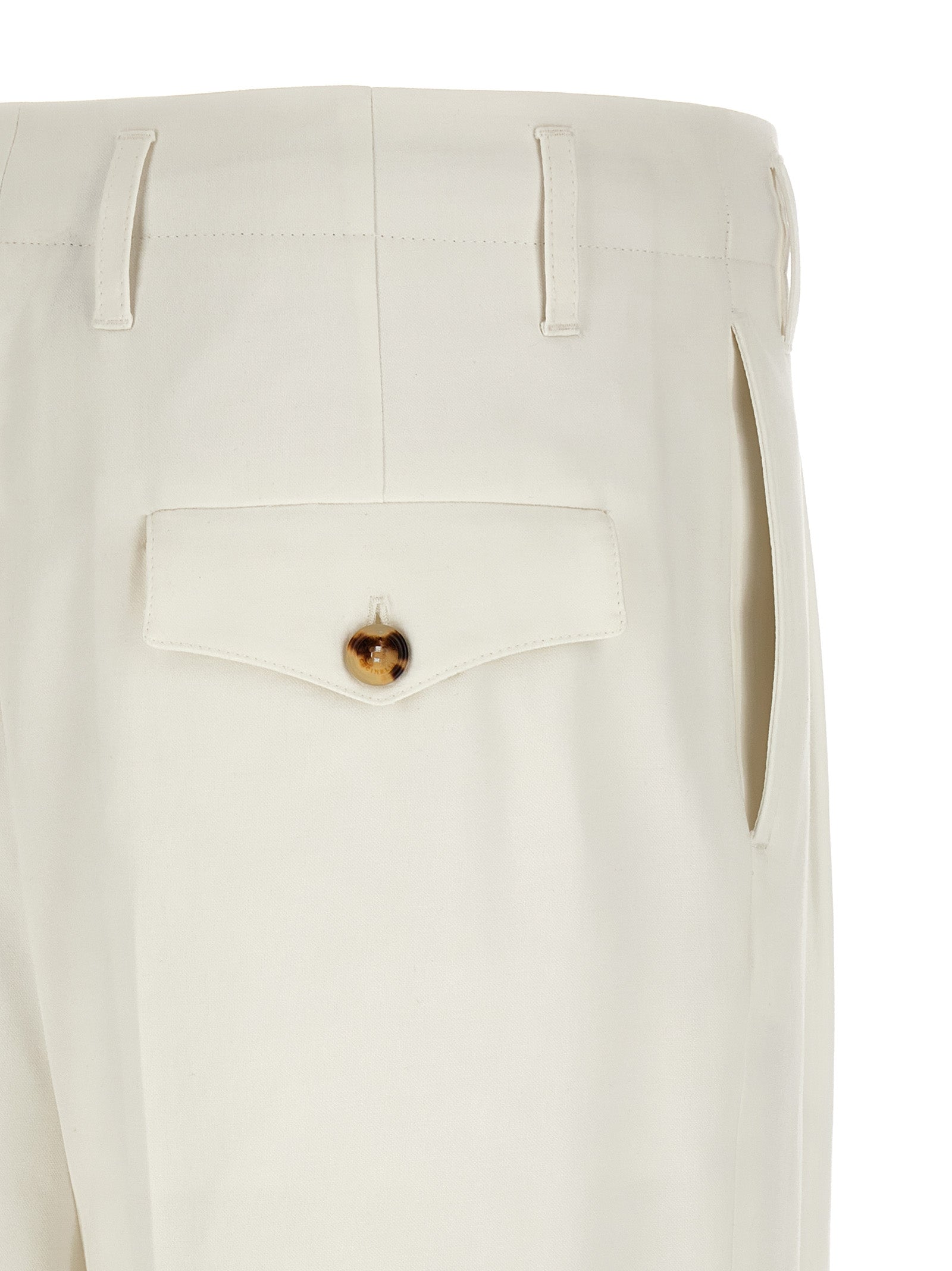 Brunello Cucinelli Weiße Baumwollhose im Casual-Look