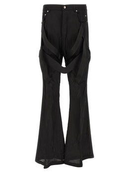 Rick Owens Schwarze Kupfer Schlaghose