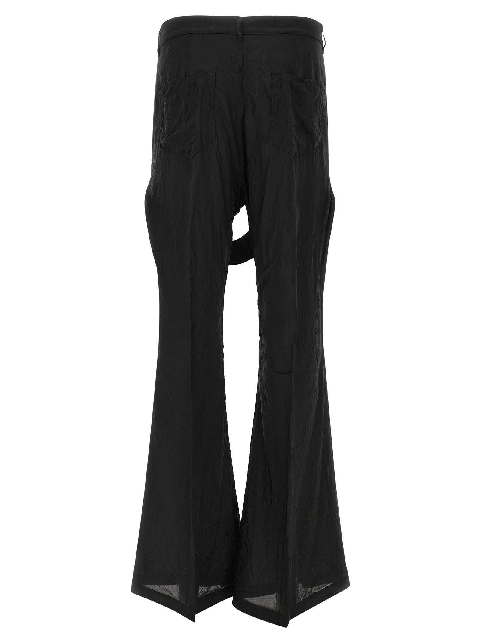 Rick Owens Schwarze Kupfer Schlaghose