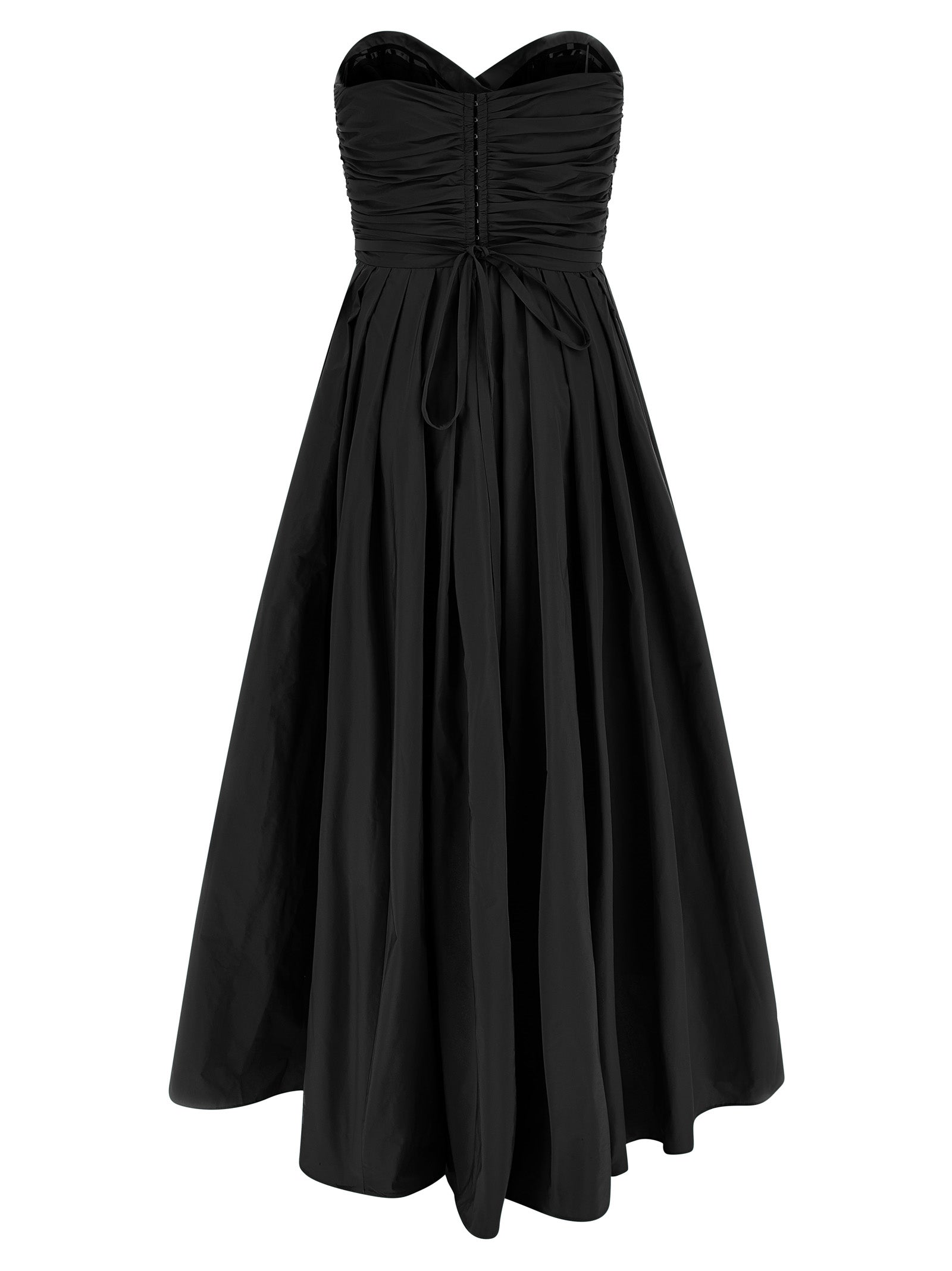 PINKO Schwarzes Maxikleid aus Polyester