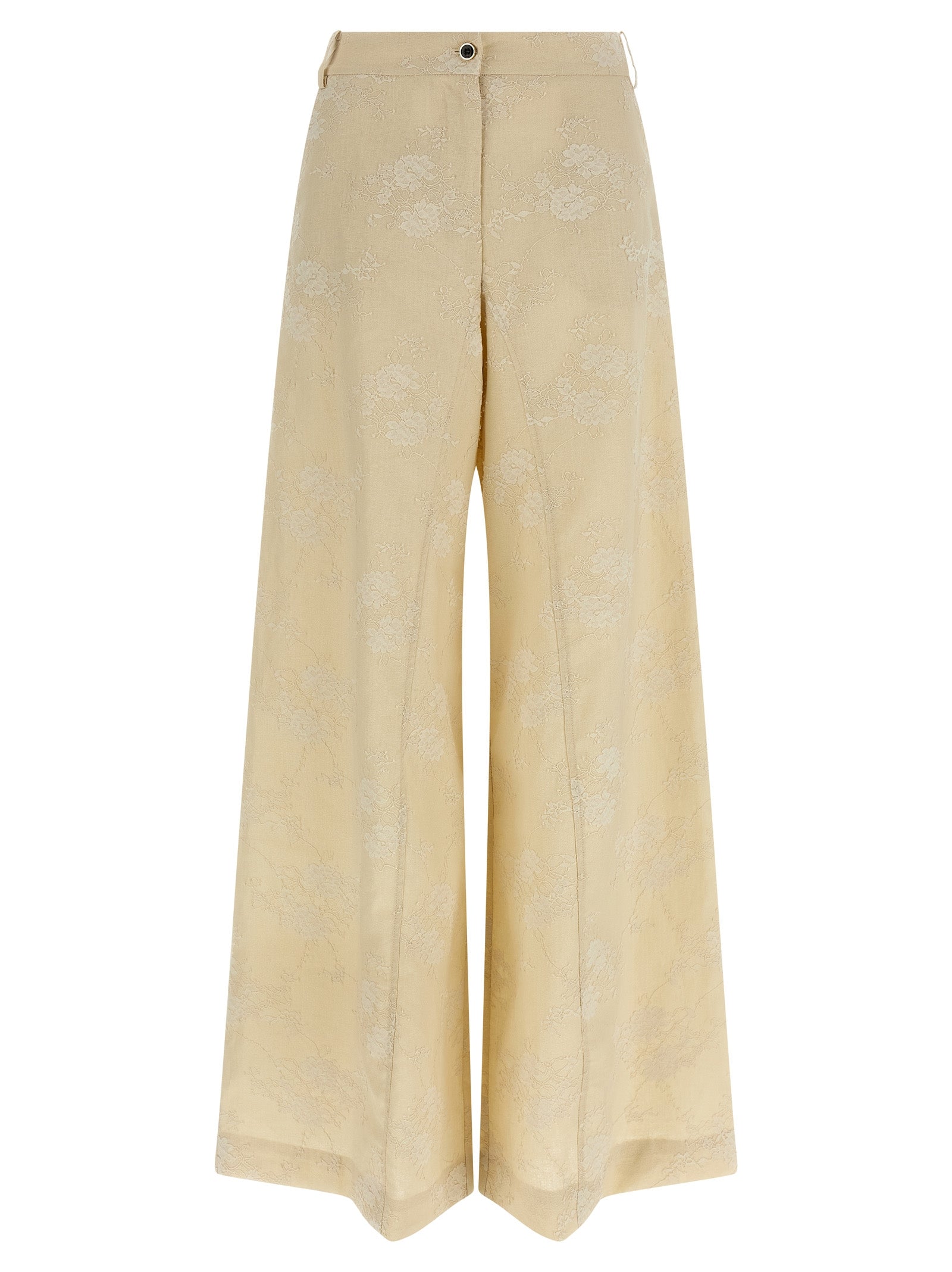 PINKO Beige Leinenhose