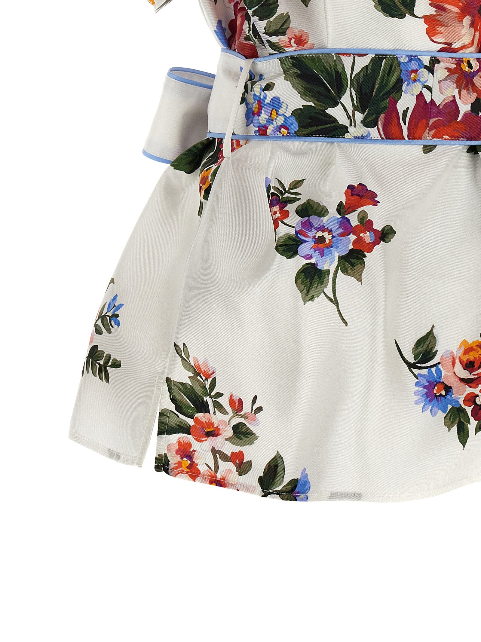 Dolce & Gabbana Seidenbluse in Weiß