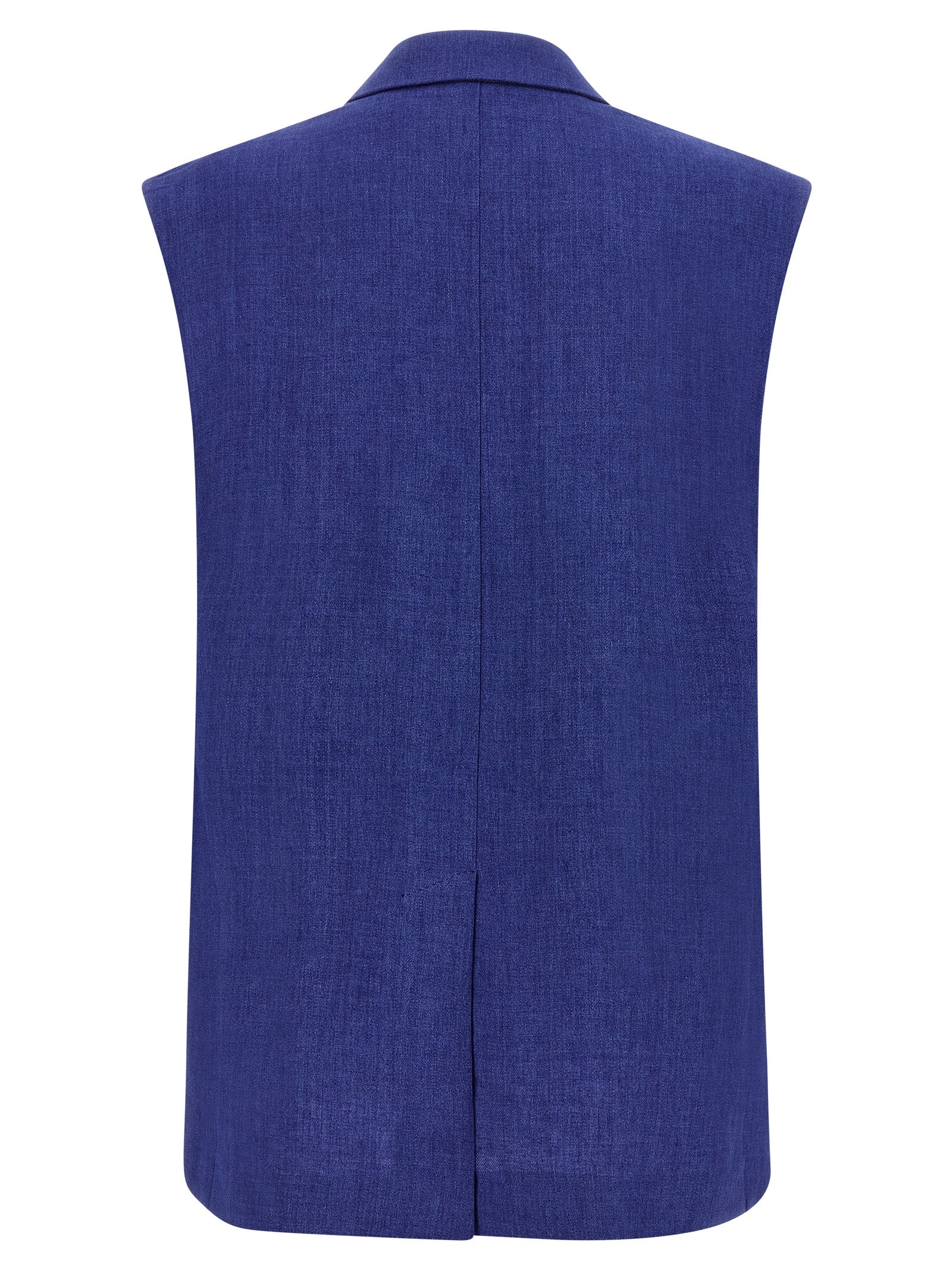 Max Mara Blaue Leinen-Weste