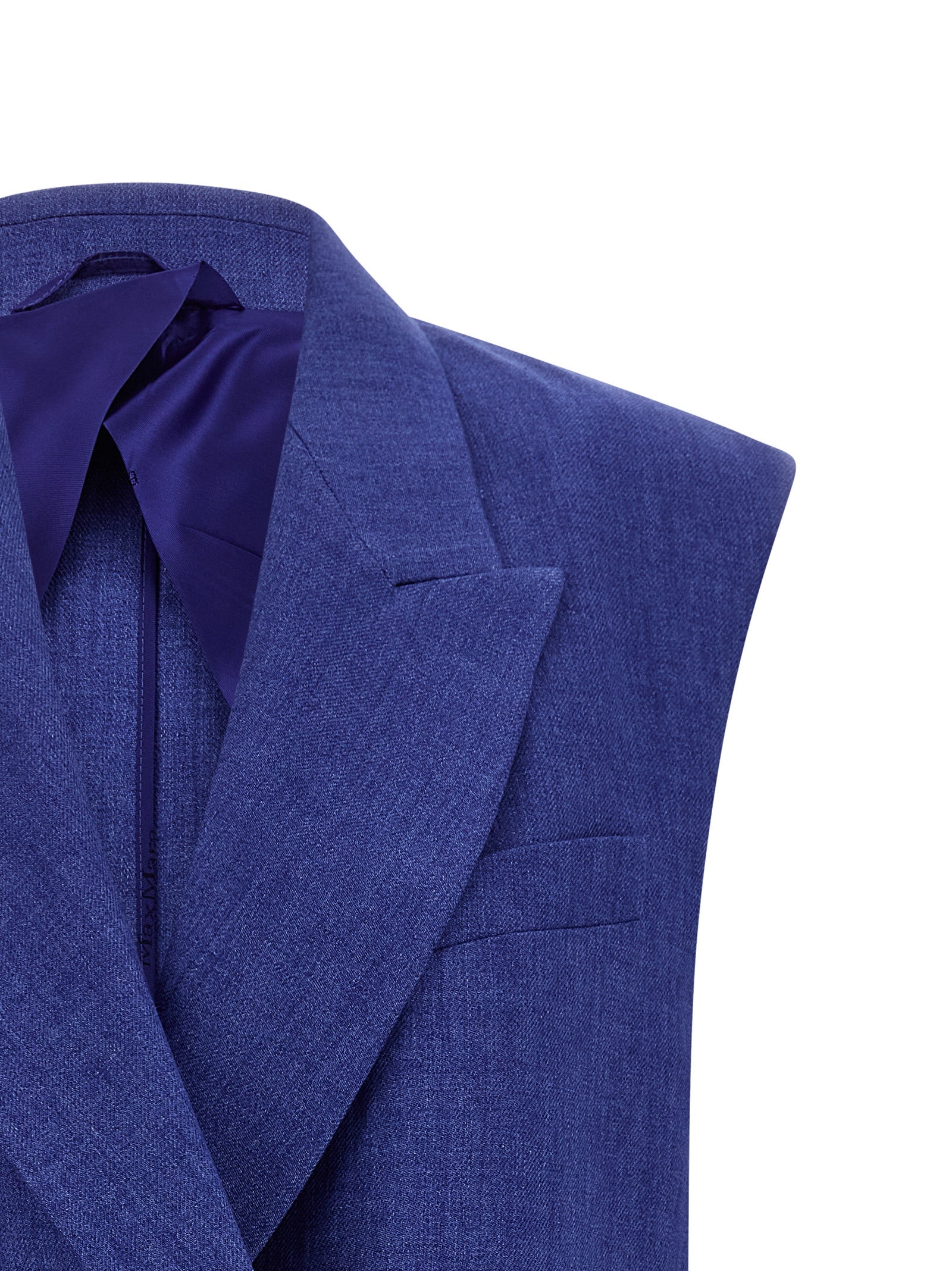 Max Mara Blaue Leinen-Weste