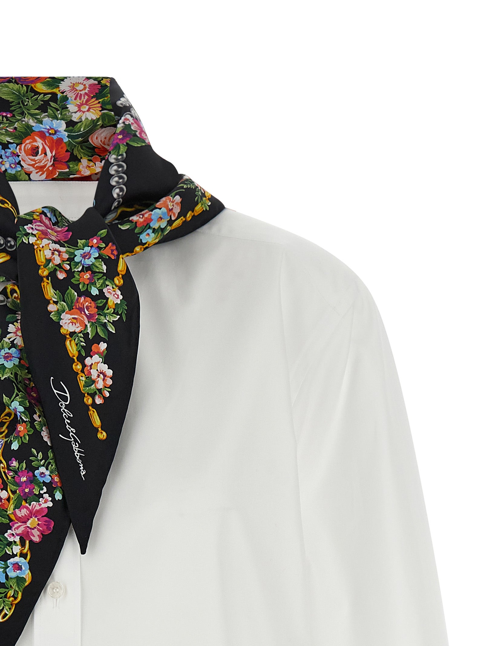 Dolce & Gabbana Weiße Baumwollbluse