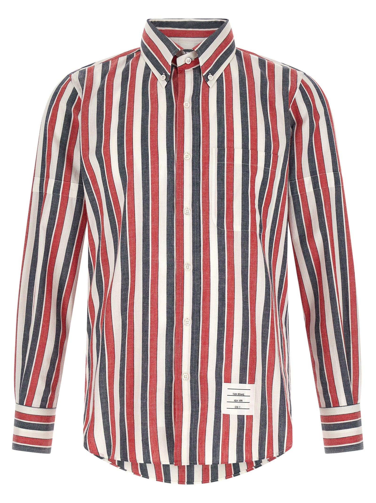 Thom Browne Mehrfarbige Baumwollbluse