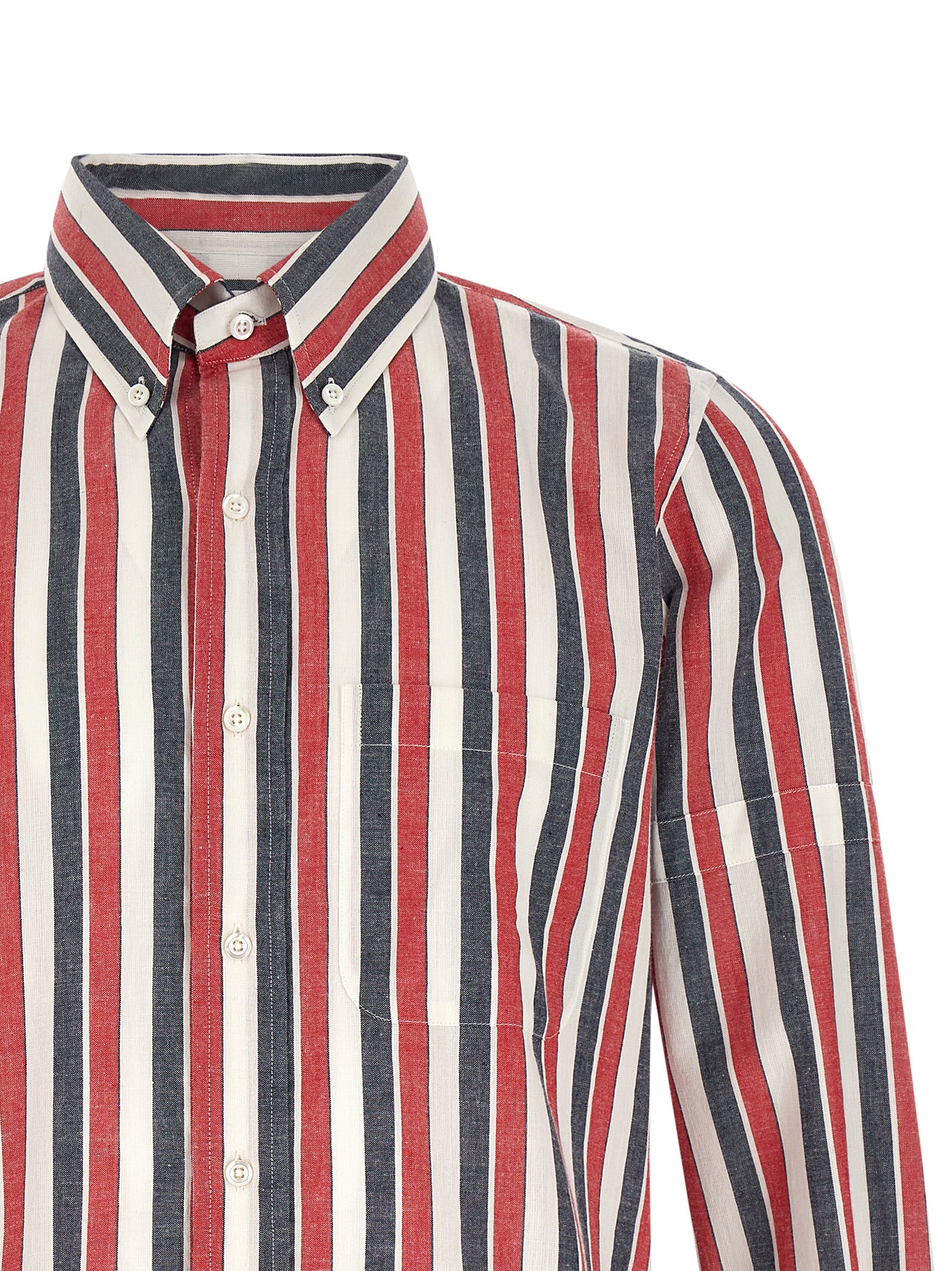 Thom Browne Mehrfarbige Baumwollbluse