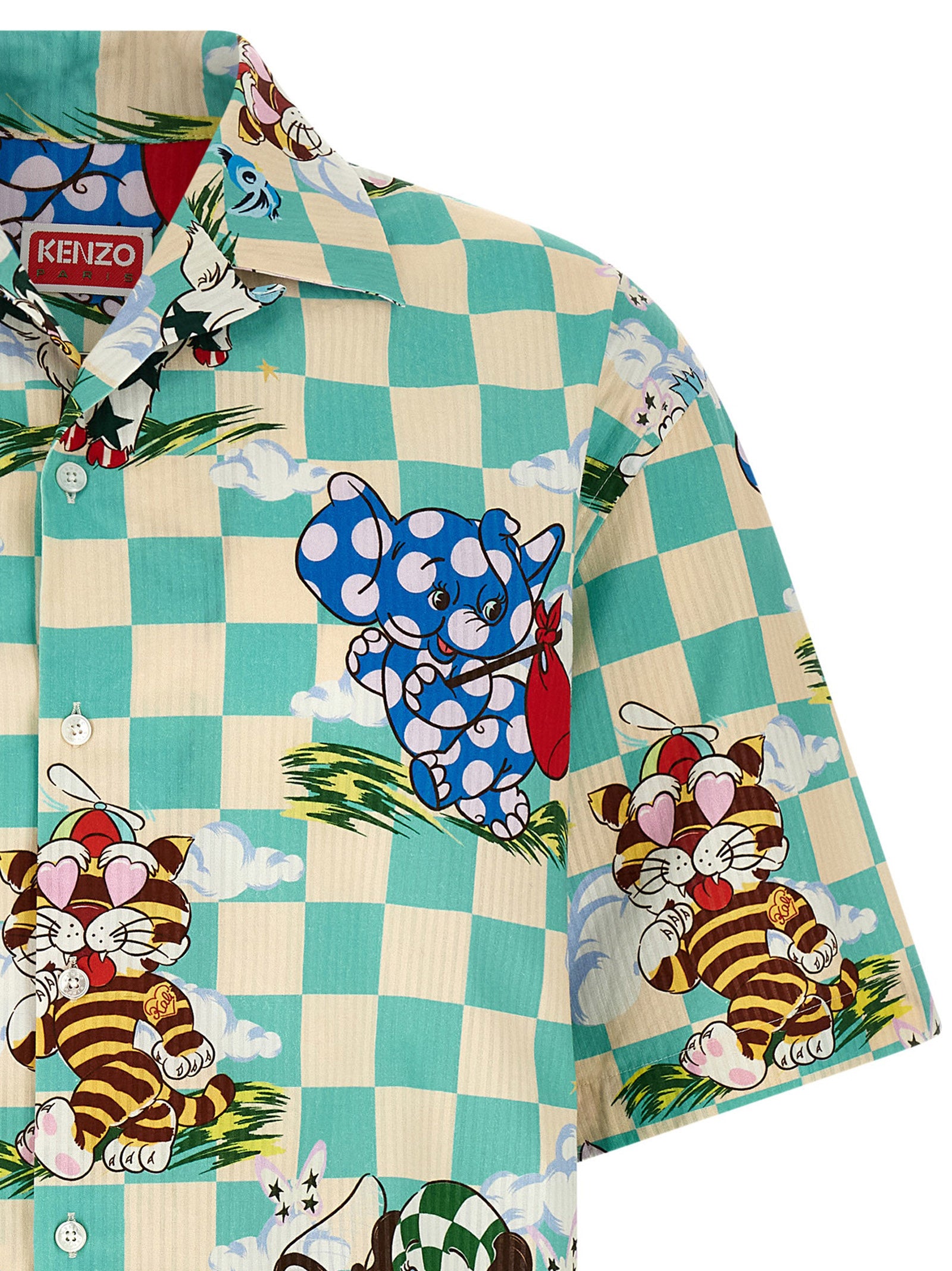 Kenzo Mehrfarbige Baumwollbluse