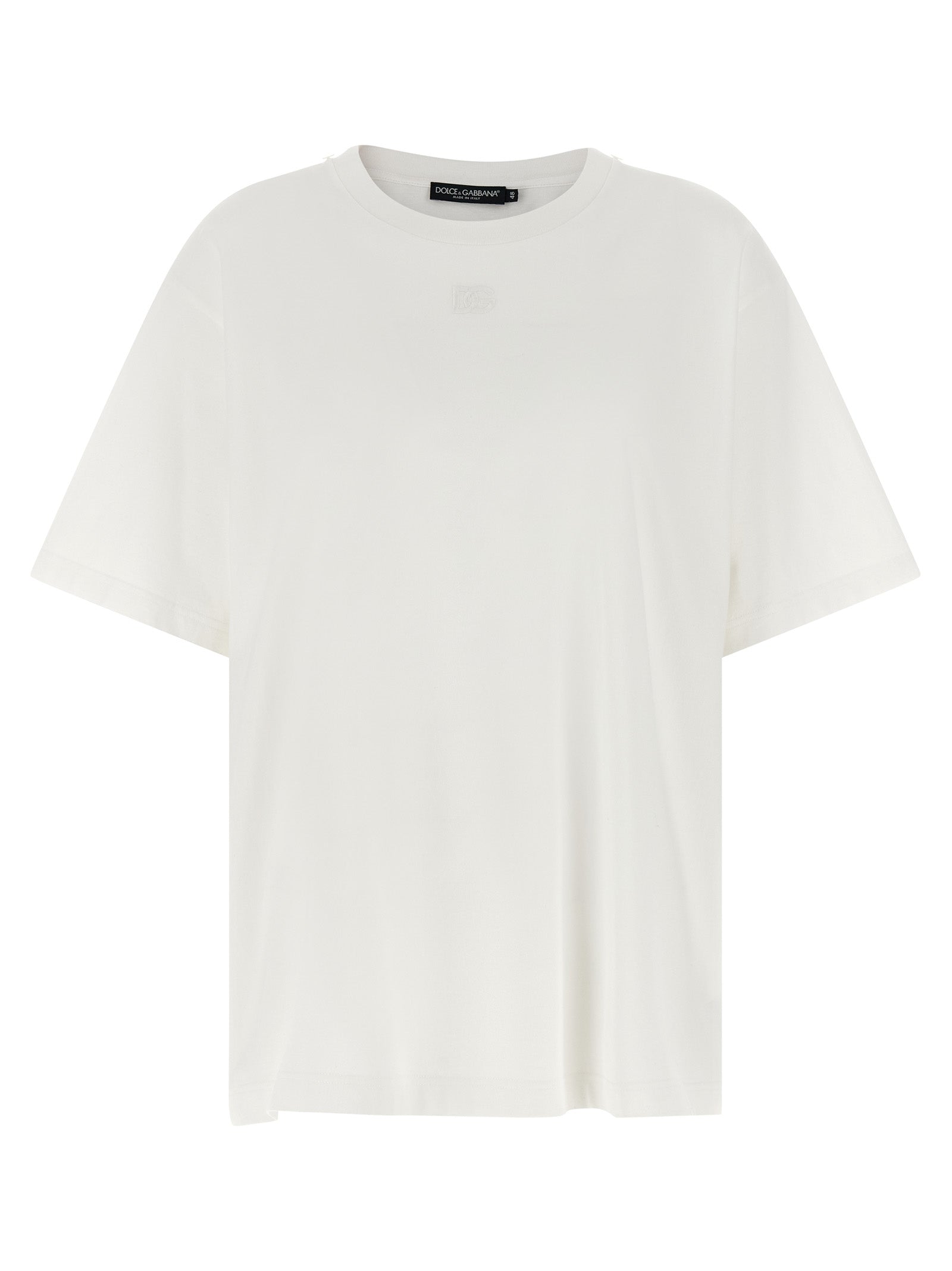 Dolce & Gabbana Weißes Baumwoll-T-Shirt