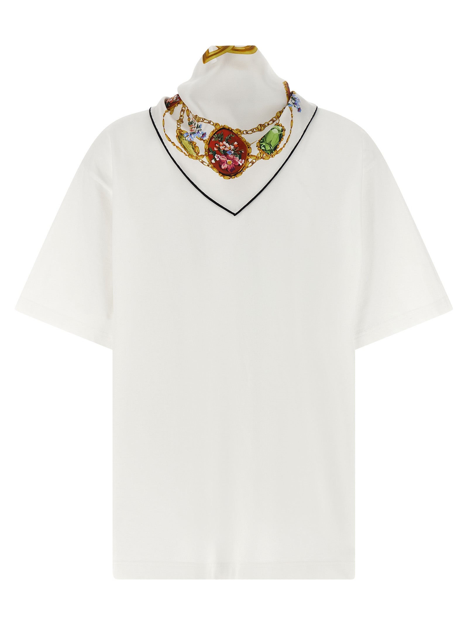 Dolce & Gabbana Weißes Baumwoll-T-Shirt