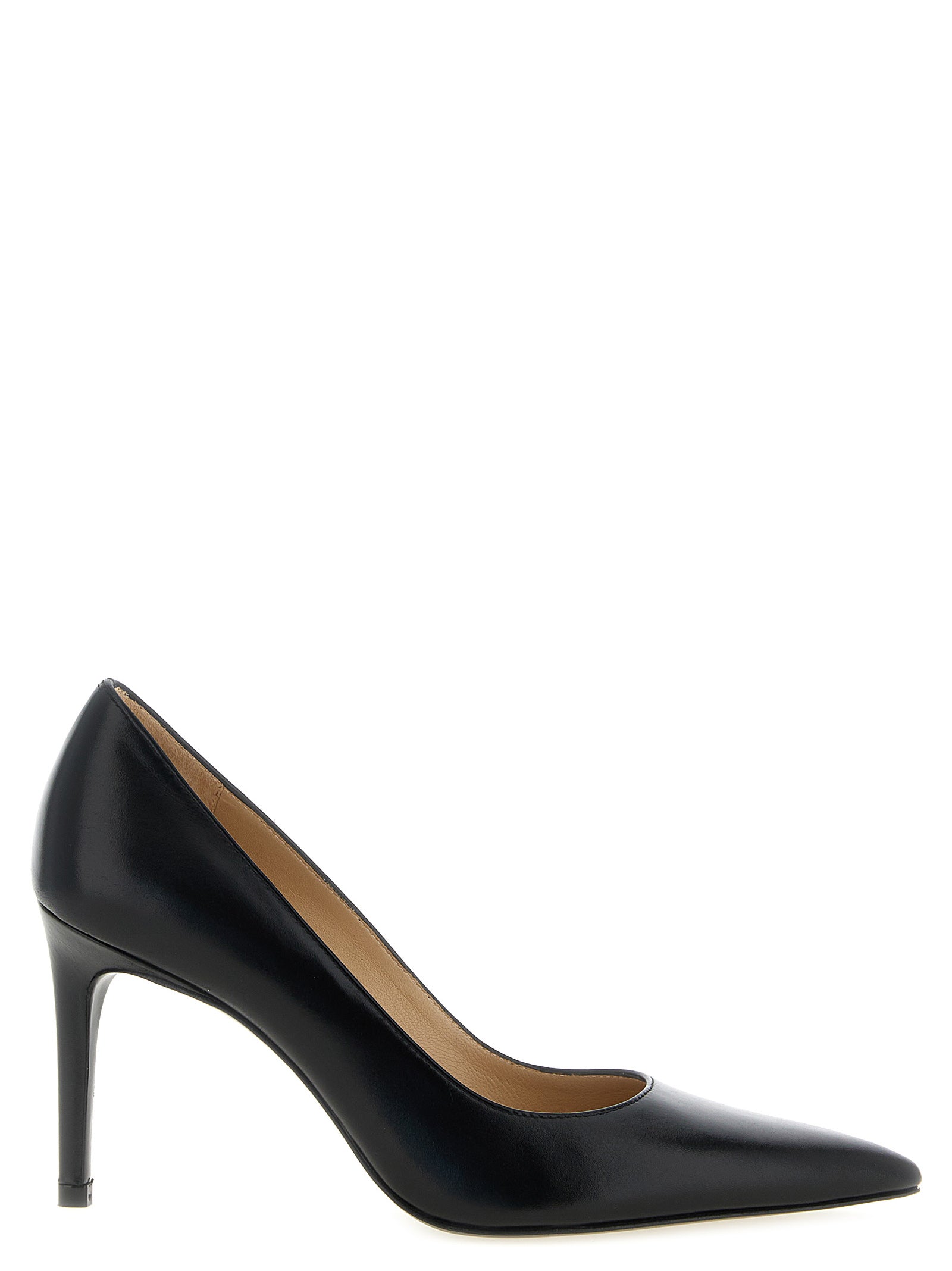 Stuart Weitzman Schwarze Pumps aus Kalbsleder mit hohem Absatz