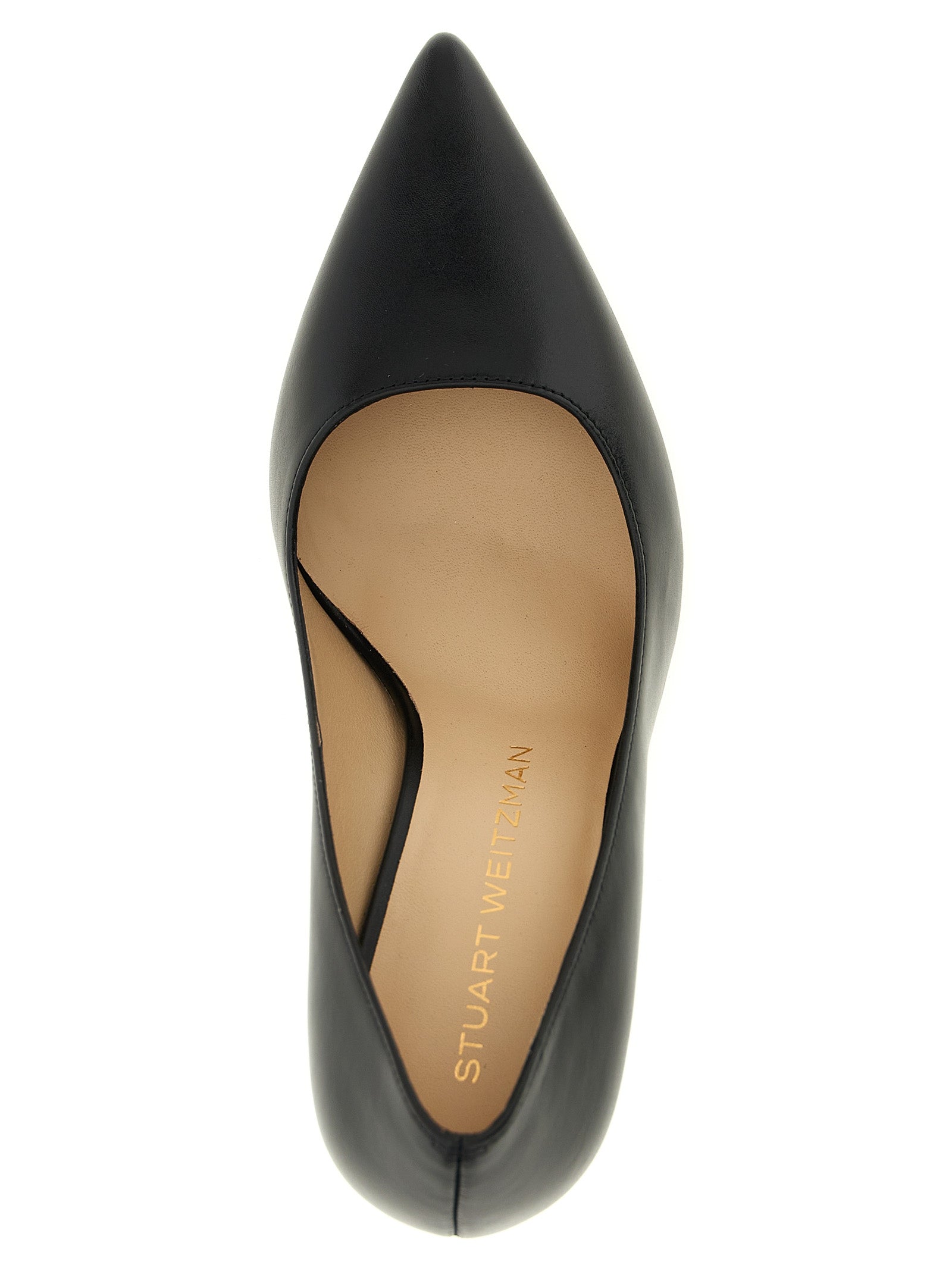 Stuart Weitzman Schwarze Pumps aus Kalbsleder mit hohem Absatz