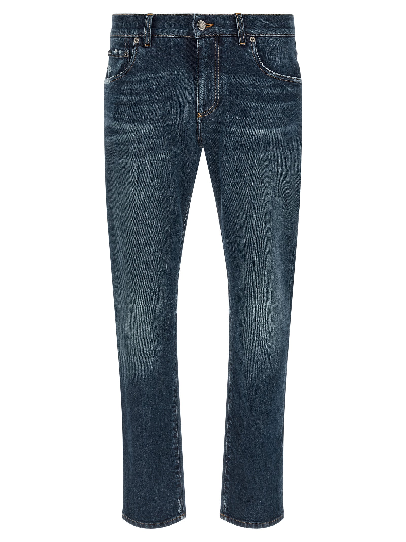 Dolce & Gabbana Blaue Baumwolljeans Denim
