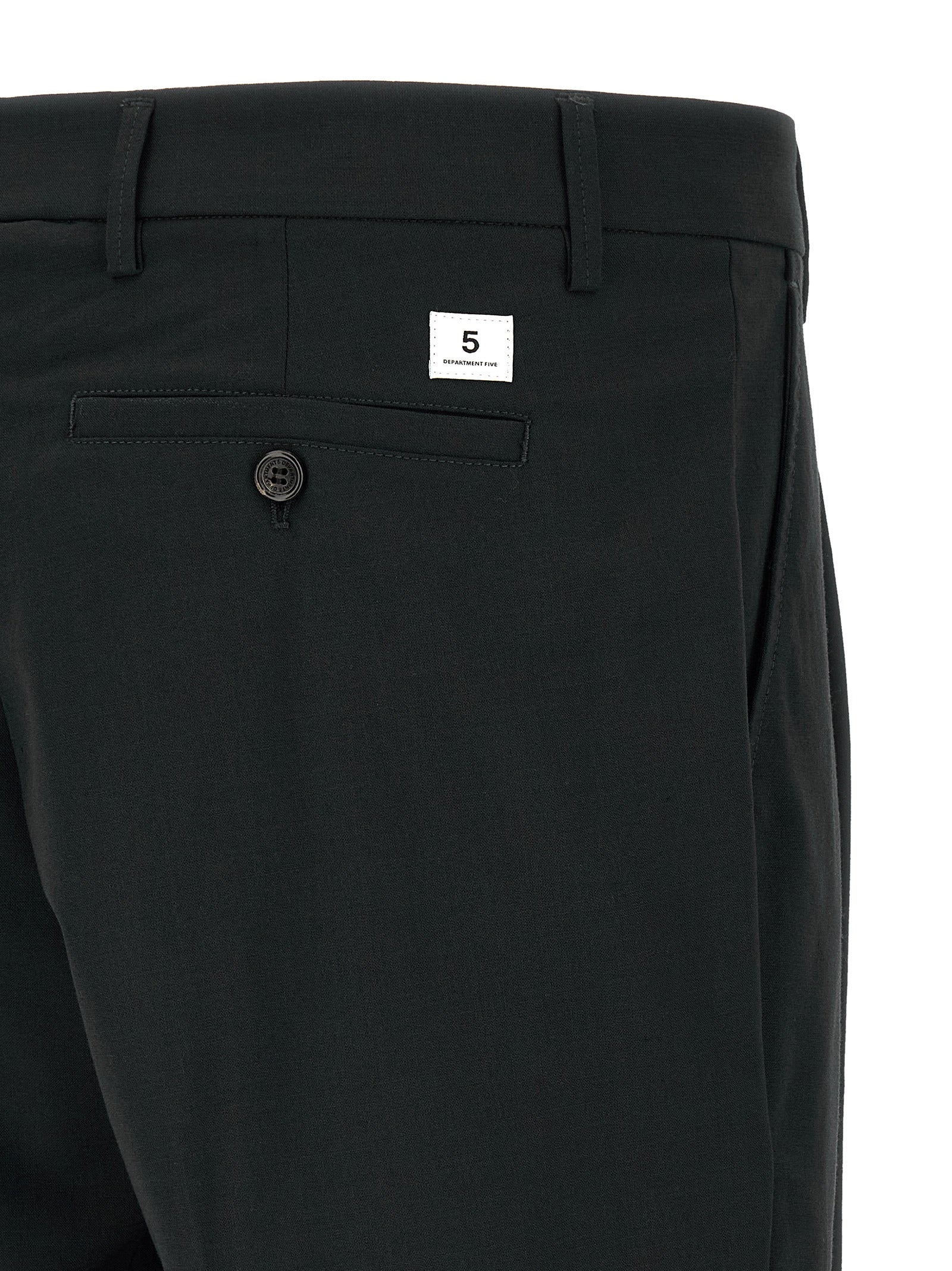 Department 5 Schwarze Freizeithose aus Polyester