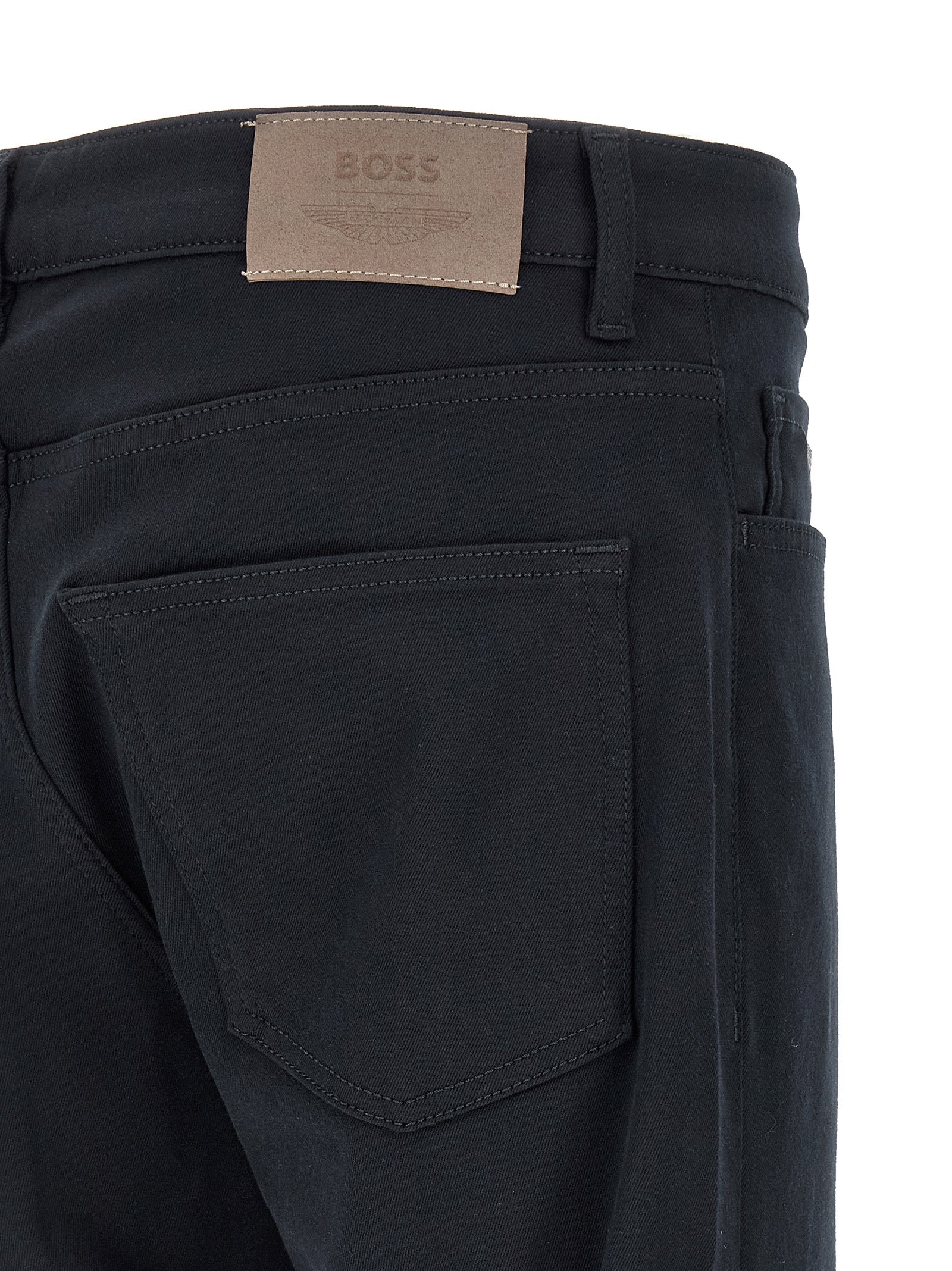 Hugo Boss Blaue Jeans mit geradem Bein aus Polyester