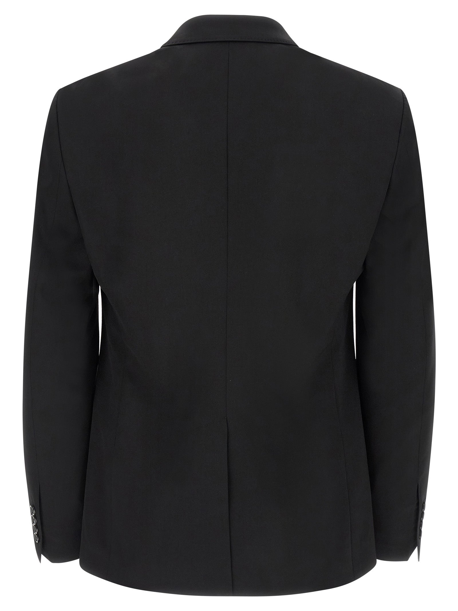 Dolce & Gabbana Schwarzer Blazer aus reiner Schurwolle