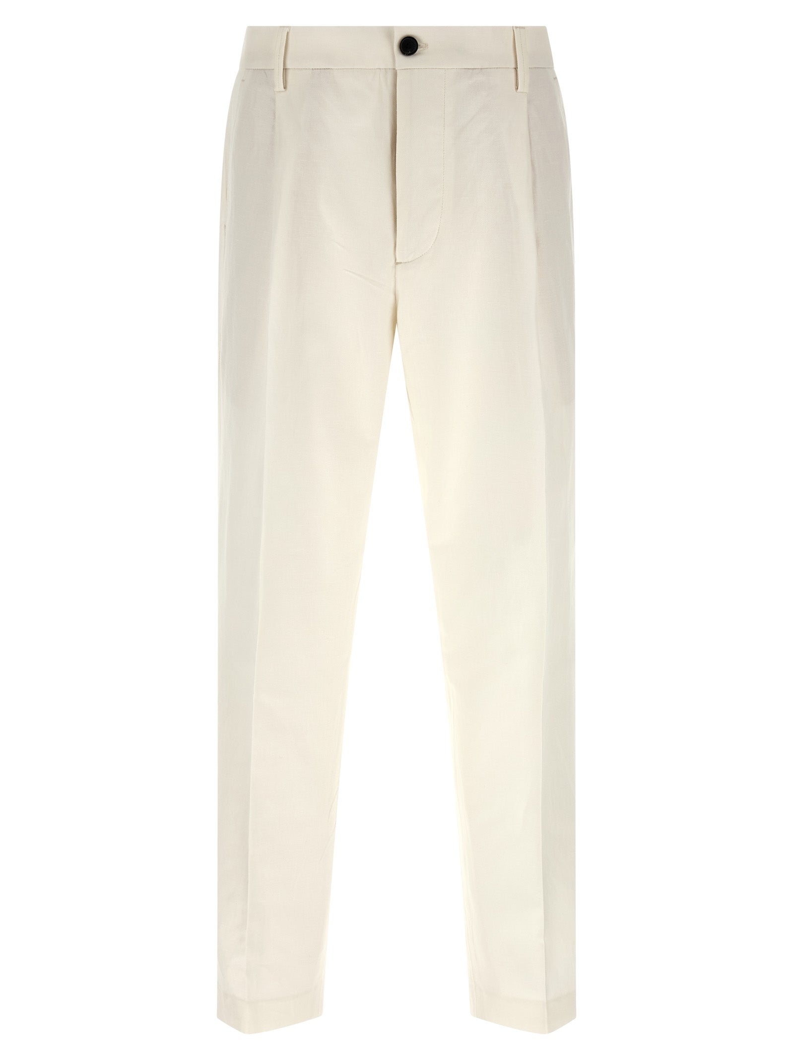 Department 5 Weiße Baumwollhose im Casual-Look
