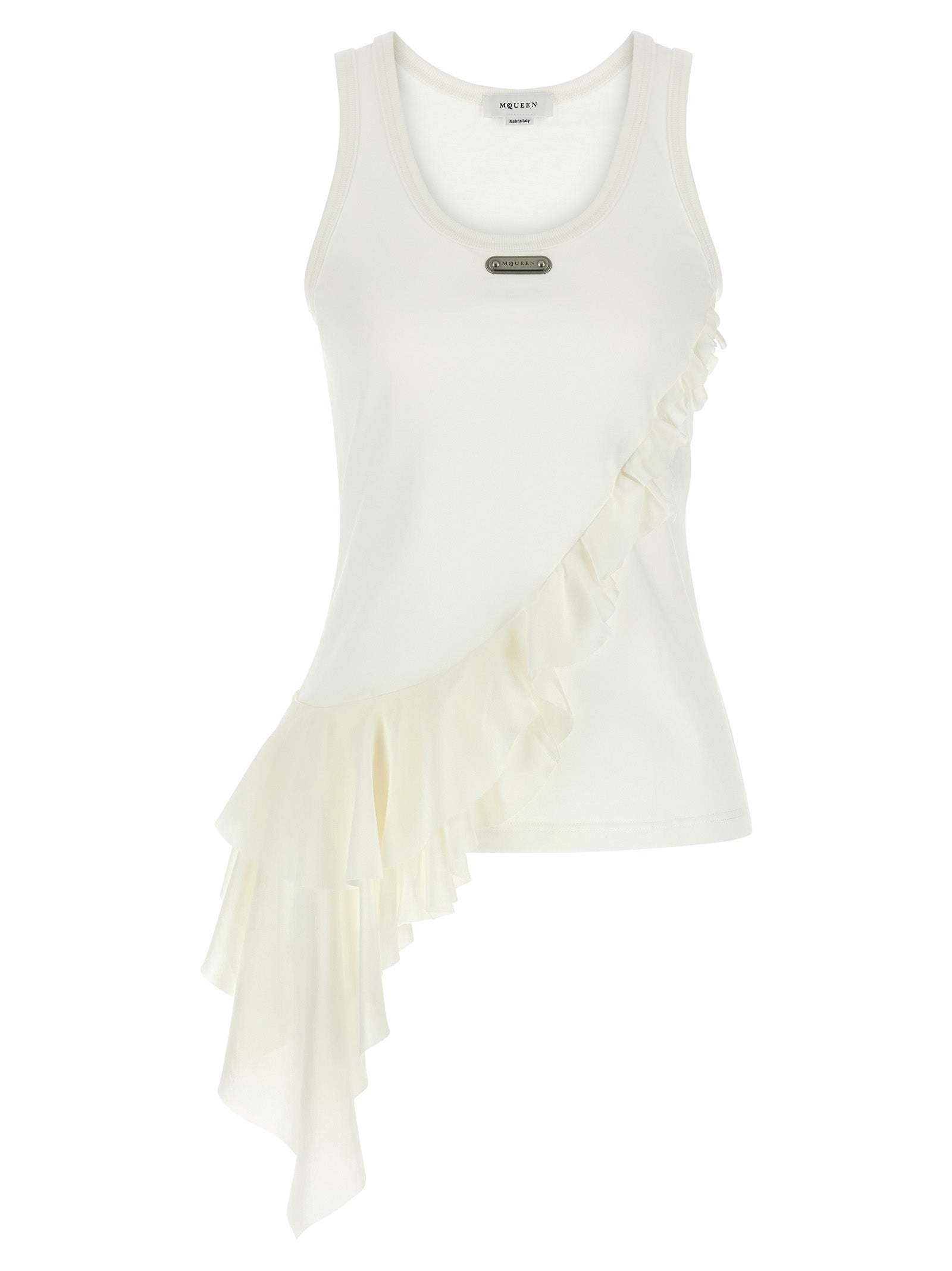 Alexander McQueen Weiße Baumwoll-Tanktops