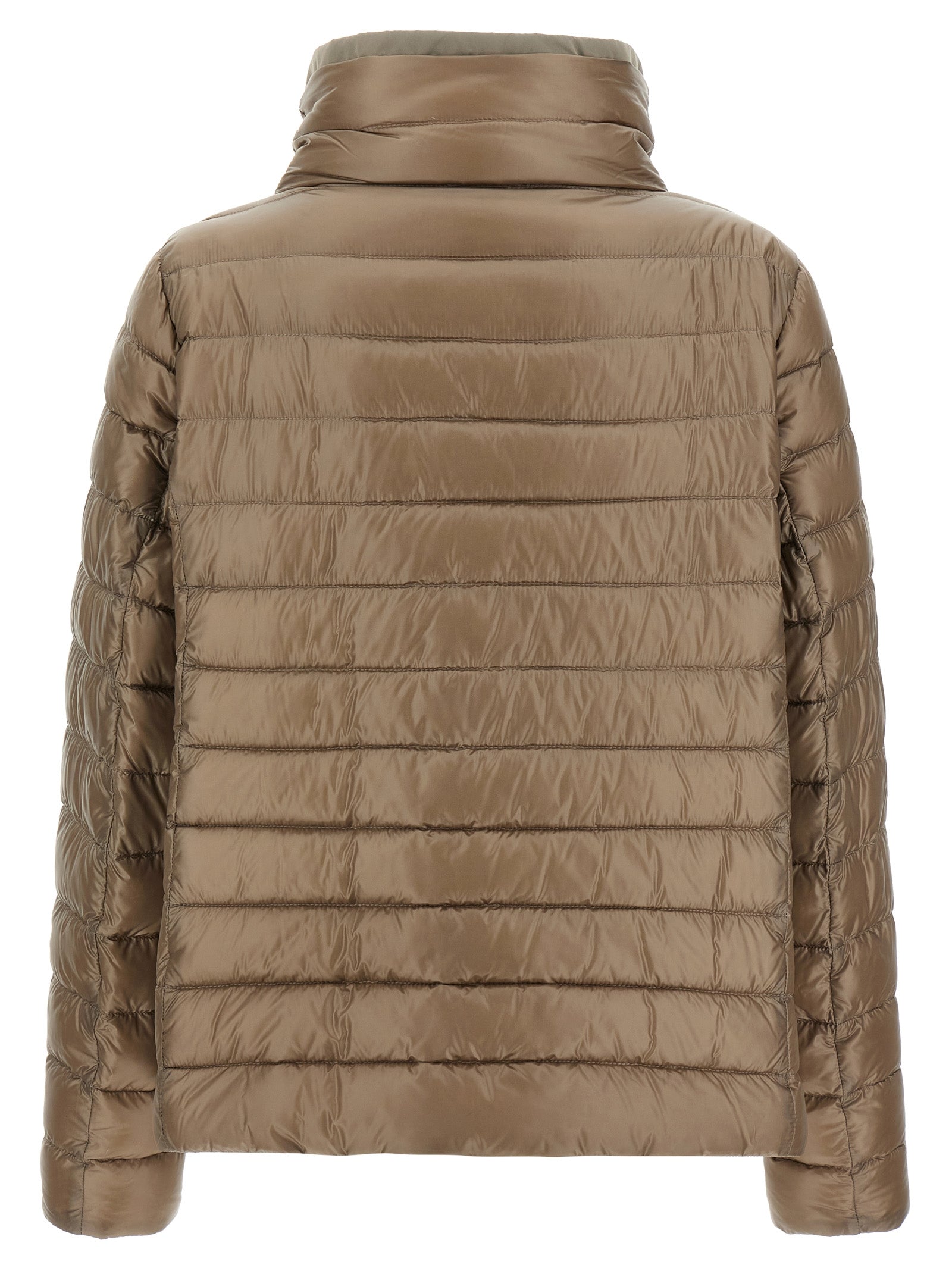 Herno Braune Polyamid-Jacke in voller Länge