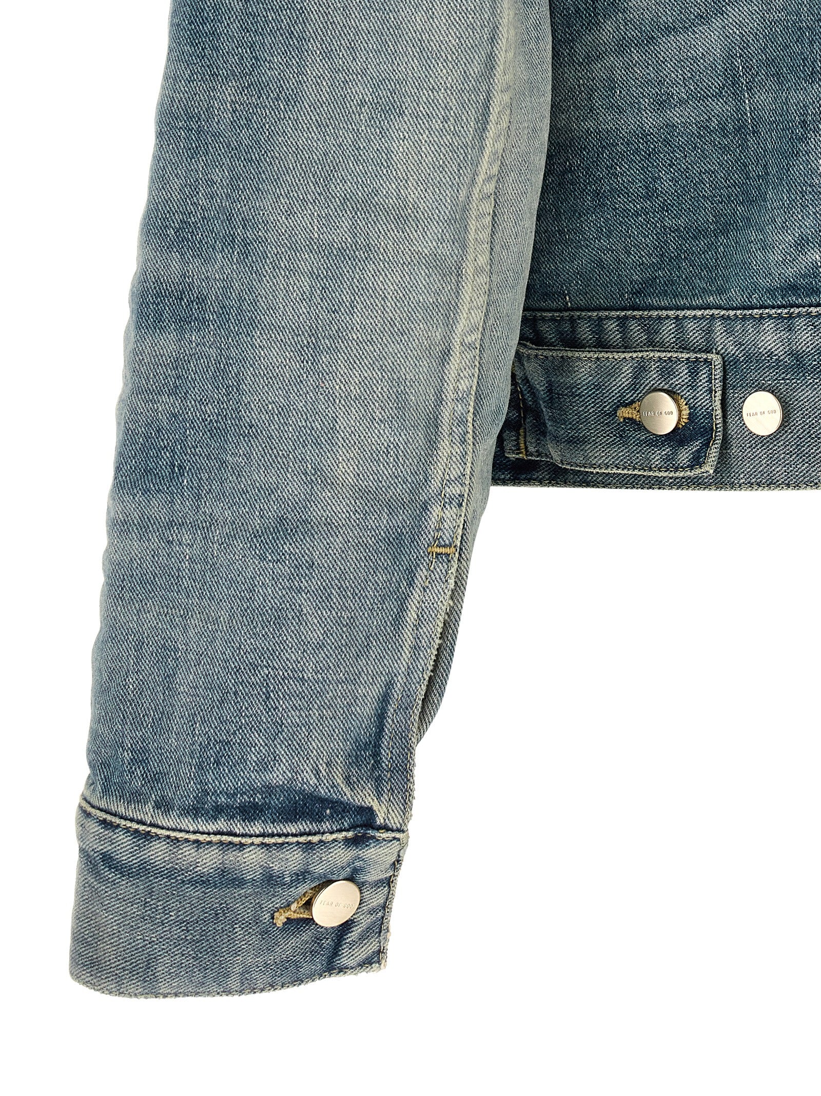 Fear Of God Blaue Jeansjacke aus Baumwolle