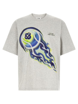 Casablanca Graues Bio-Baumwoll-T-Shirt