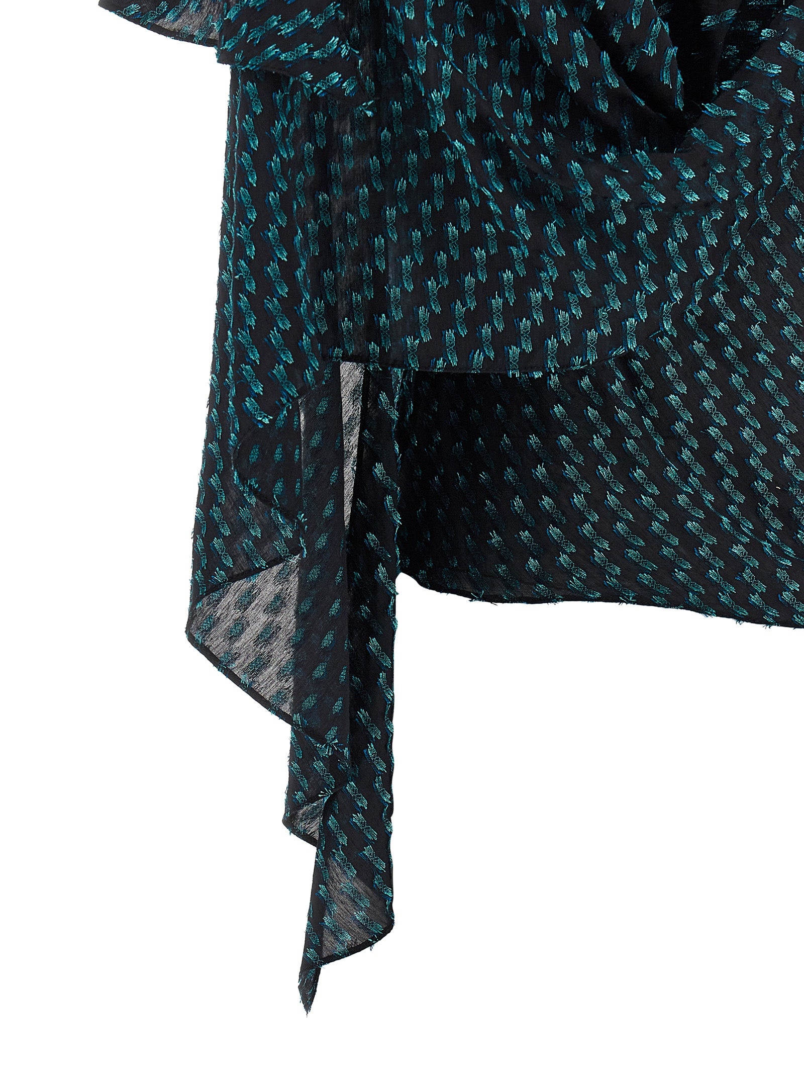 Kiko Kostadinov Blaue Modal-Bluse