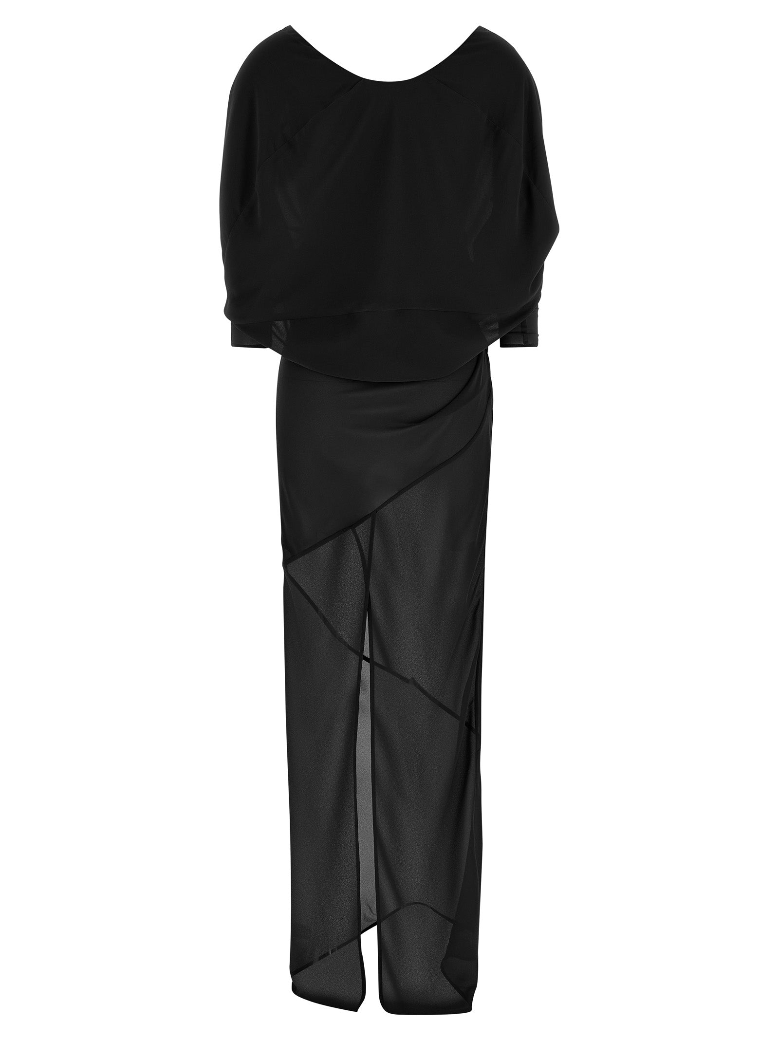 Entire Studios Schwarzes Maxikleid aus Polyester