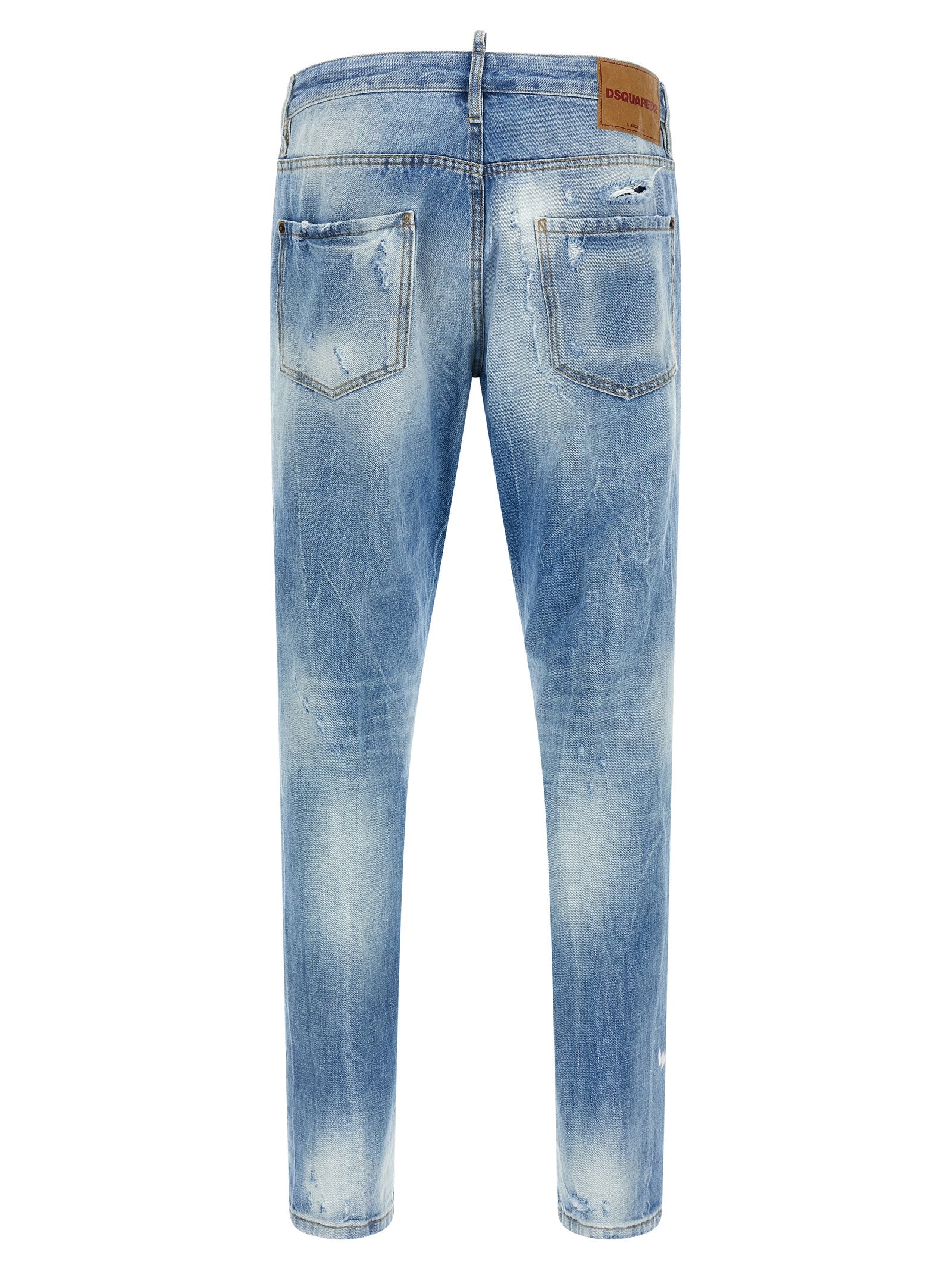 Dsquared² Blaue Jeans aus Baumwolle im geraden Schnitt