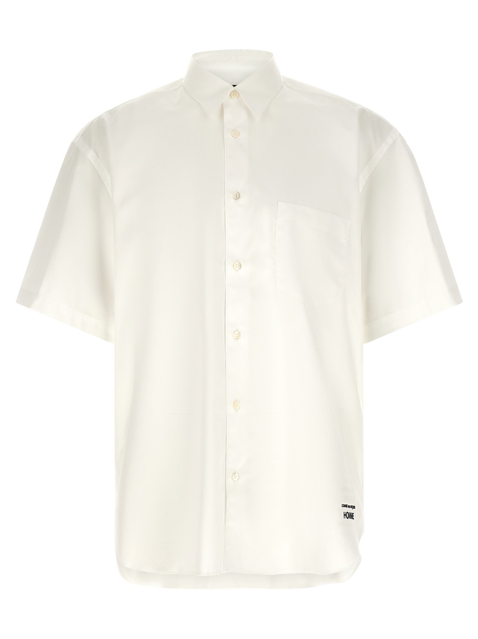 Comme Des Garçons Weiße Baumwollbluse