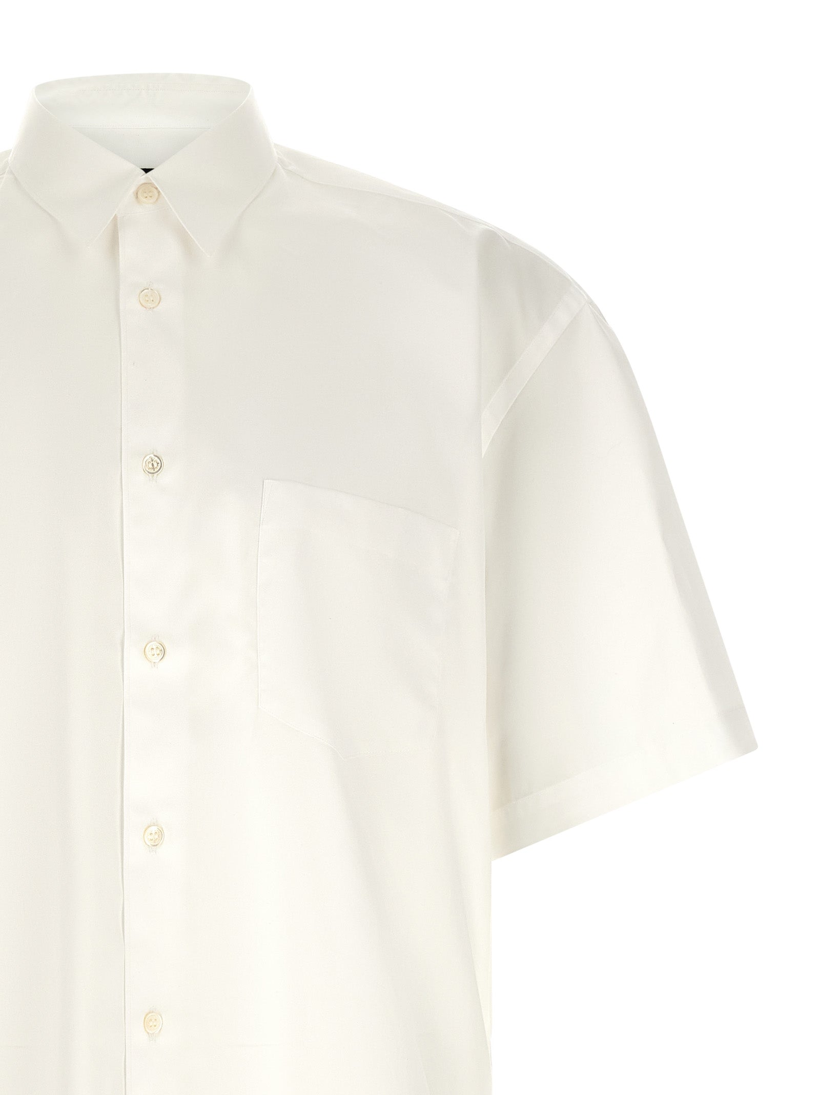 Comme Des Garçons Weiße Baumwollbluse