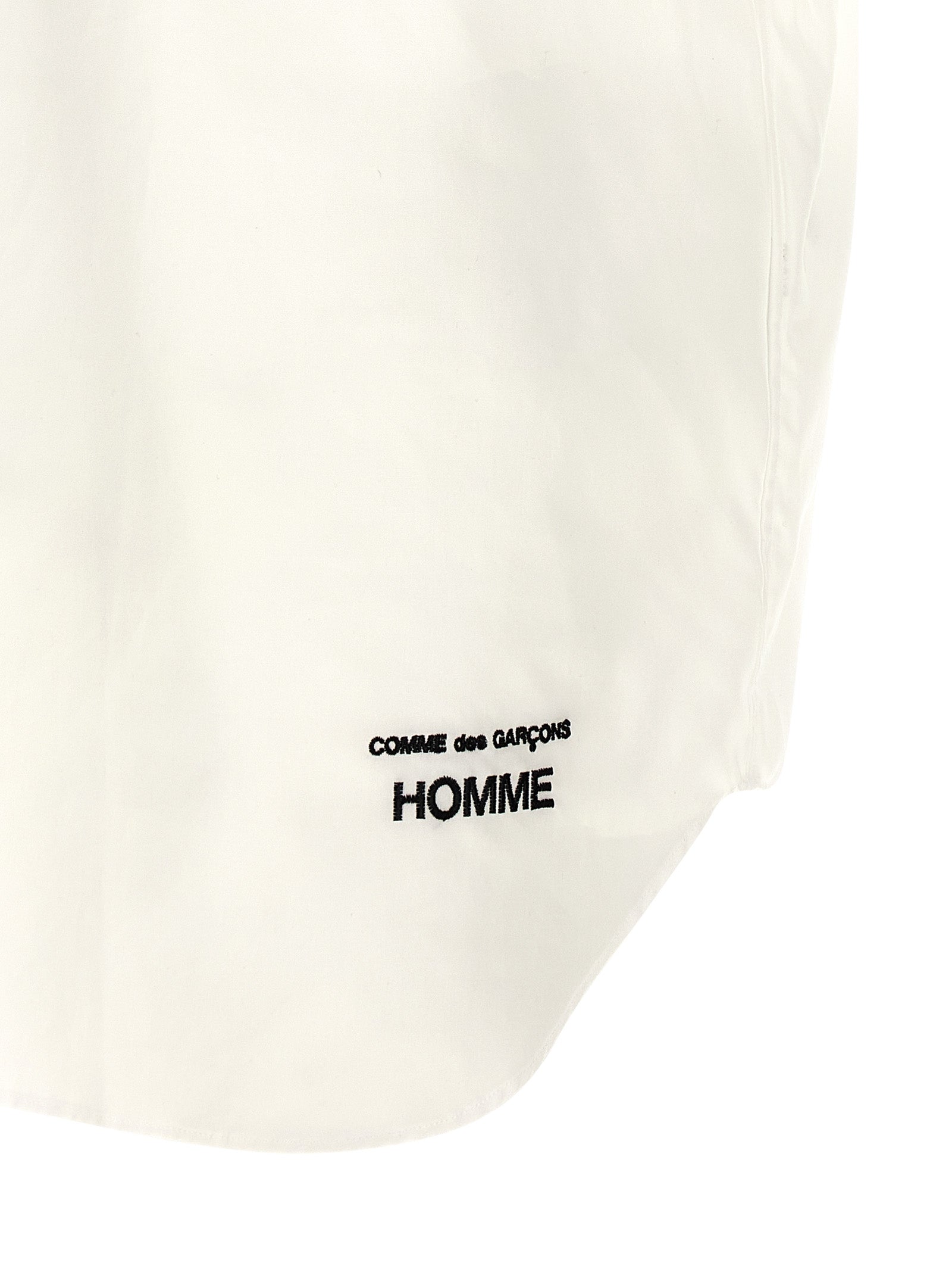 Comme Des Garçons Weiße Baumwollbluse