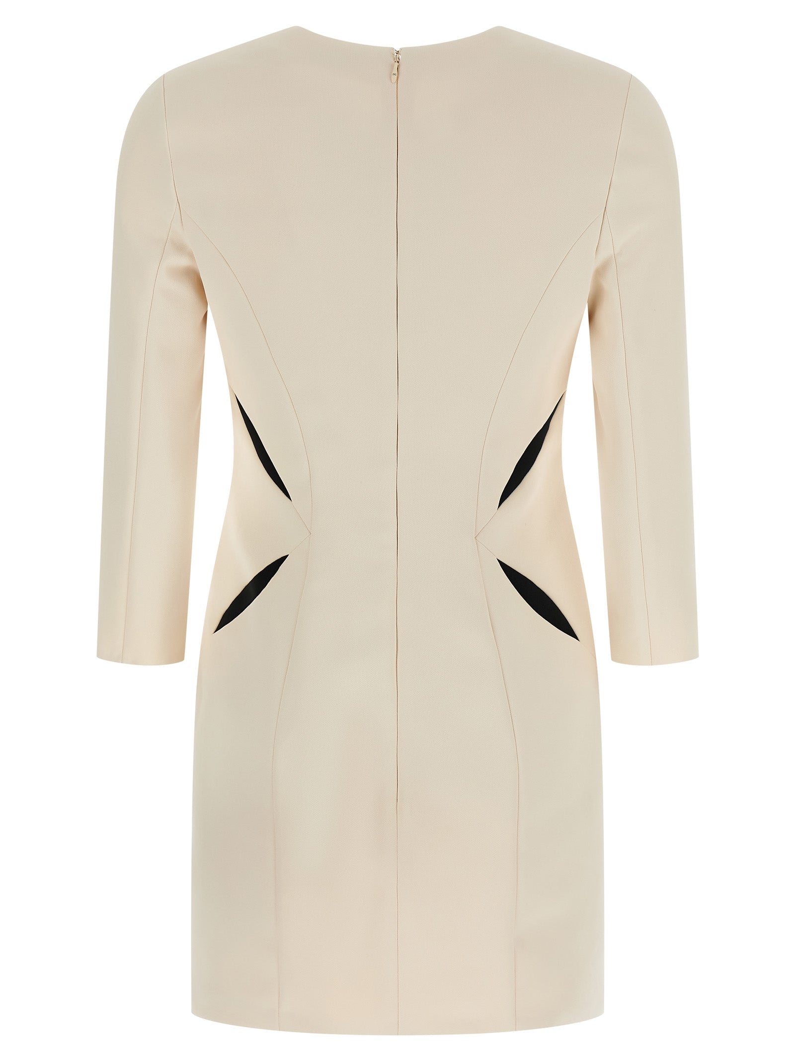 Elisabetta Franchi Kurzes Zweifarben-Polyesterkleid