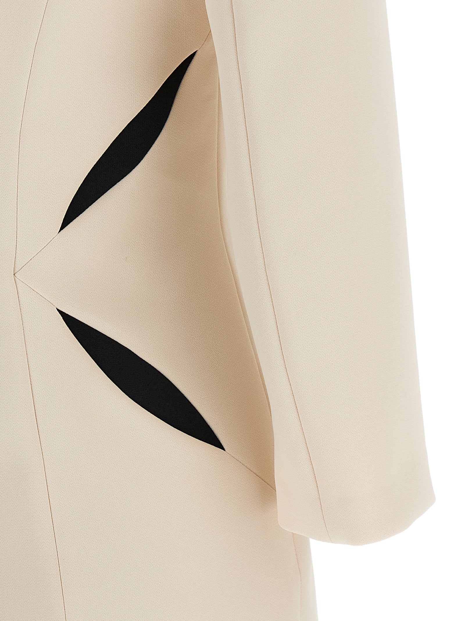 Elisabetta Franchi Kurzes Zweifarben-Polyesterkleid