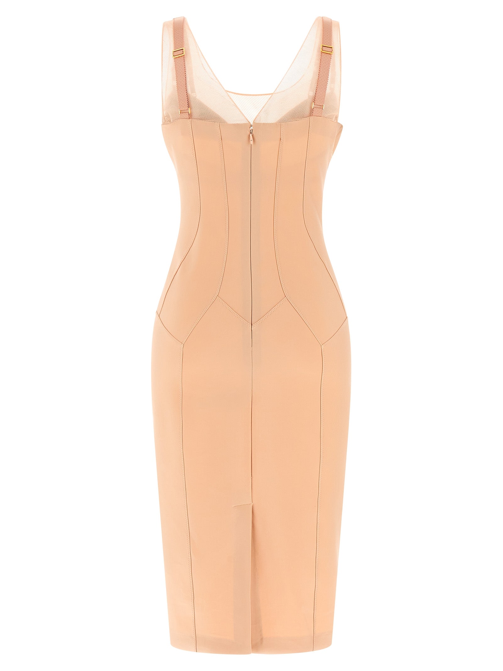 Elisabetta Franchi Mehrfarbiges Midikleid aus Polyamid