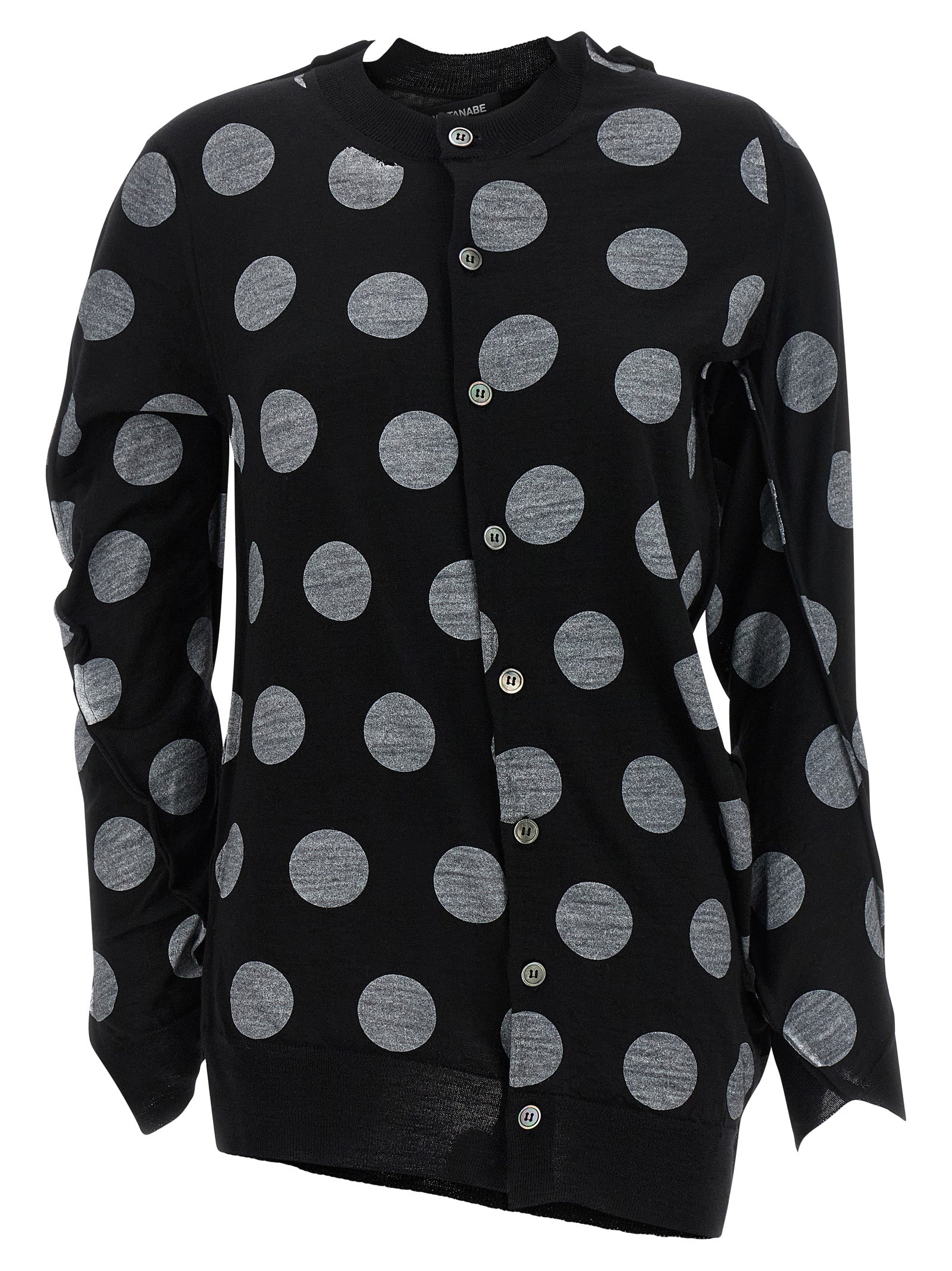 Junya Watanabe Zweifarbige Wollstrickjacke