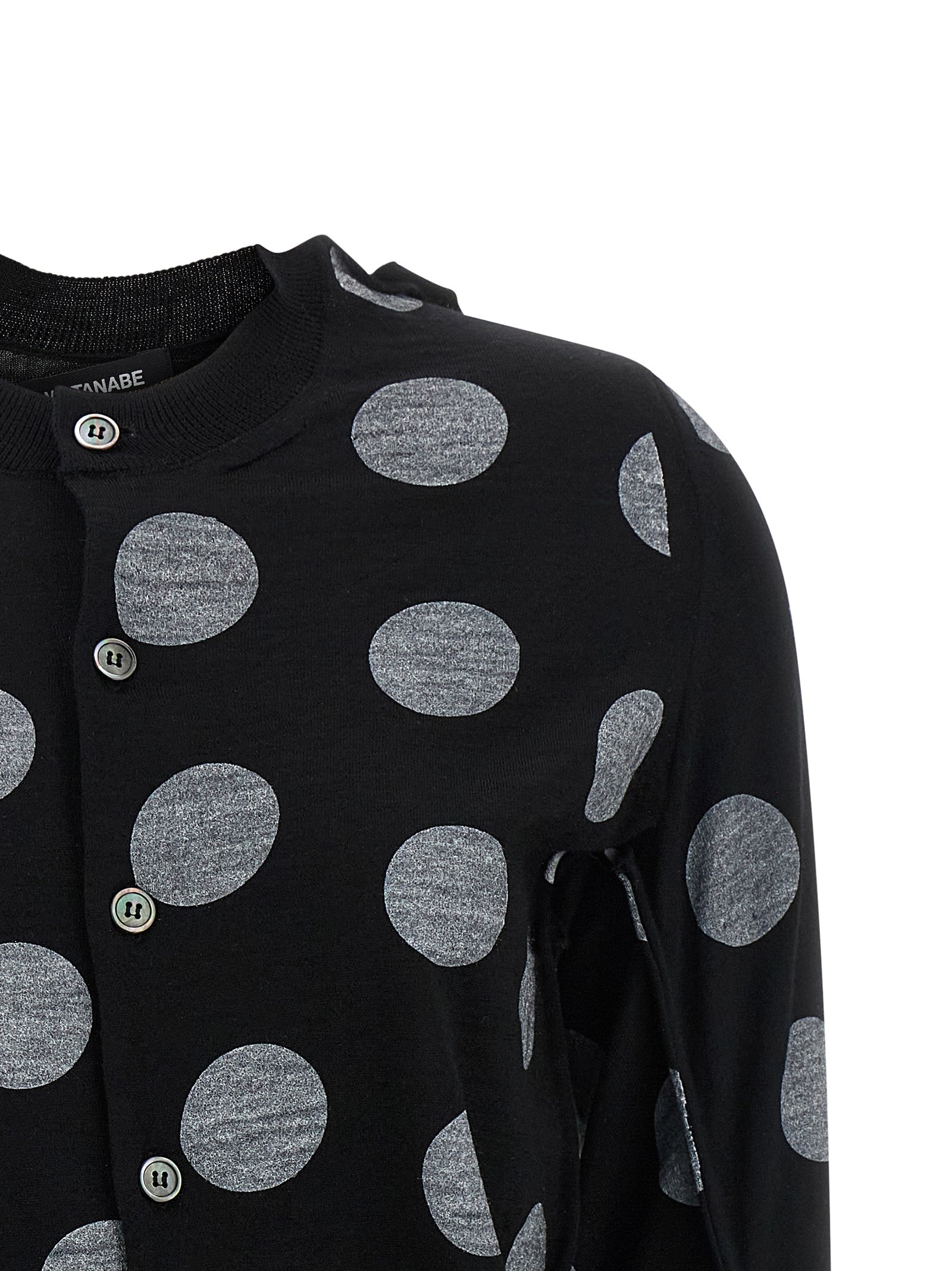 Junya Watanabe Zweifarbige Wollstrickjacke