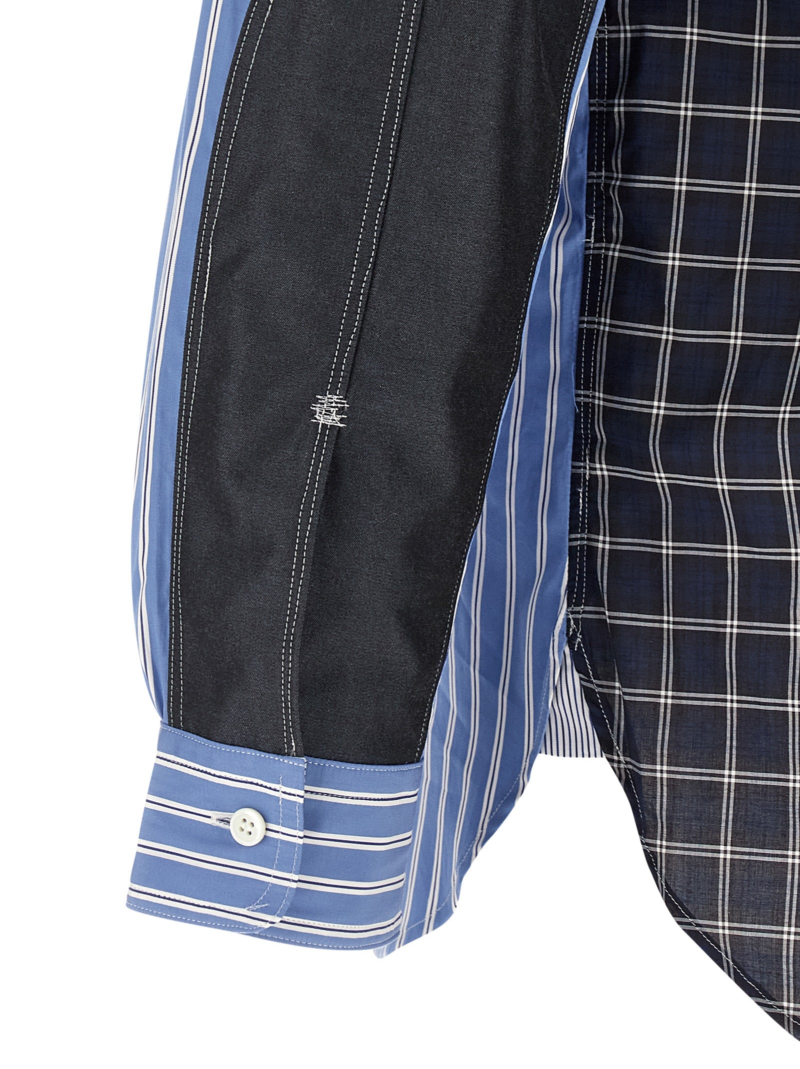 Junya Watanabe Blaue Baumwollbluse