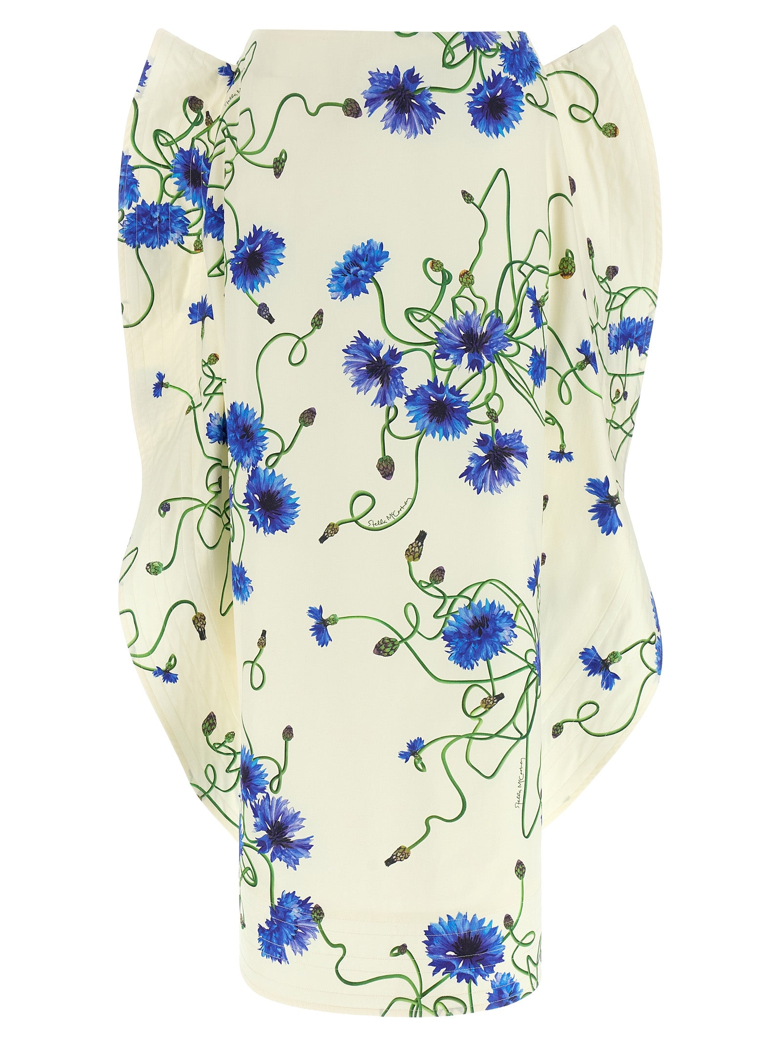 Stella McCartney Blaue Baumwoll-Minirock