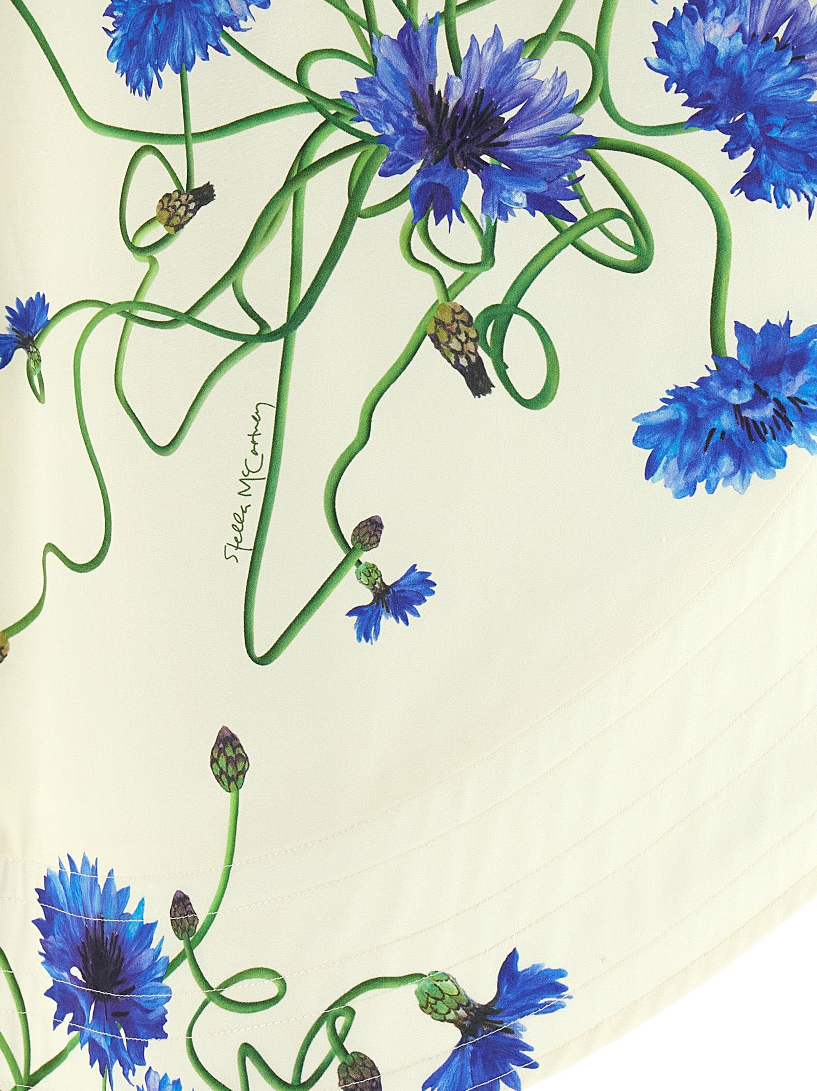 Stella McCartney Blaue Baumwoll-Minirock