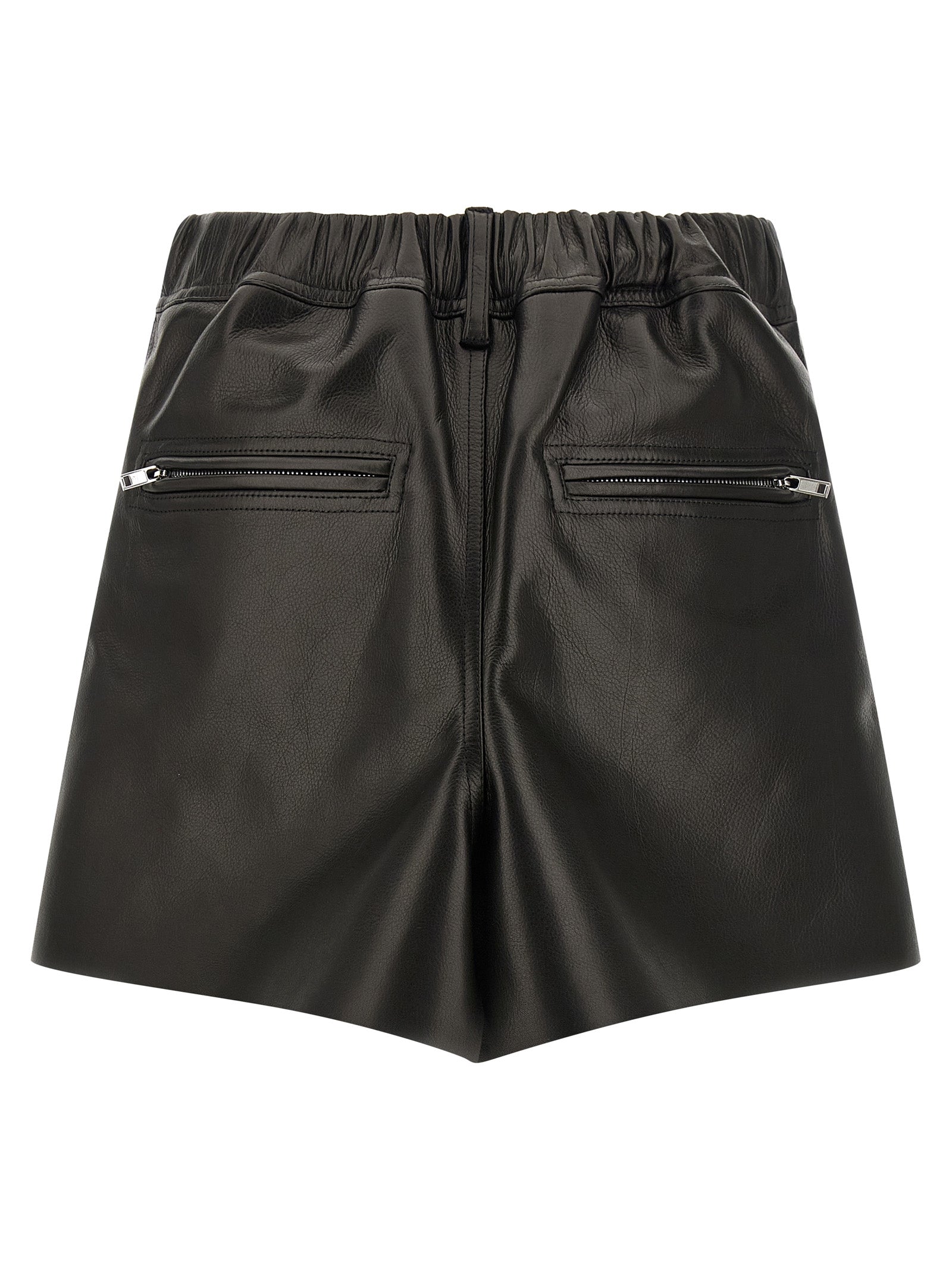Rick Owens Langer Rock aus schwarzem Kalbsleder