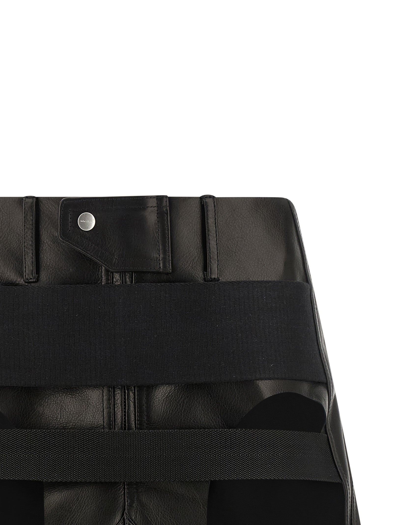 Rick Owens Langer Rock aus schwarzem Kalbsleder