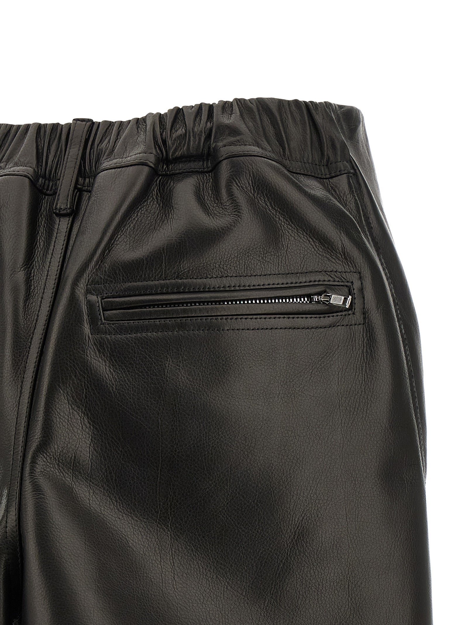 Rick Owens Langer Rock aus schwarzem Kalbsleder