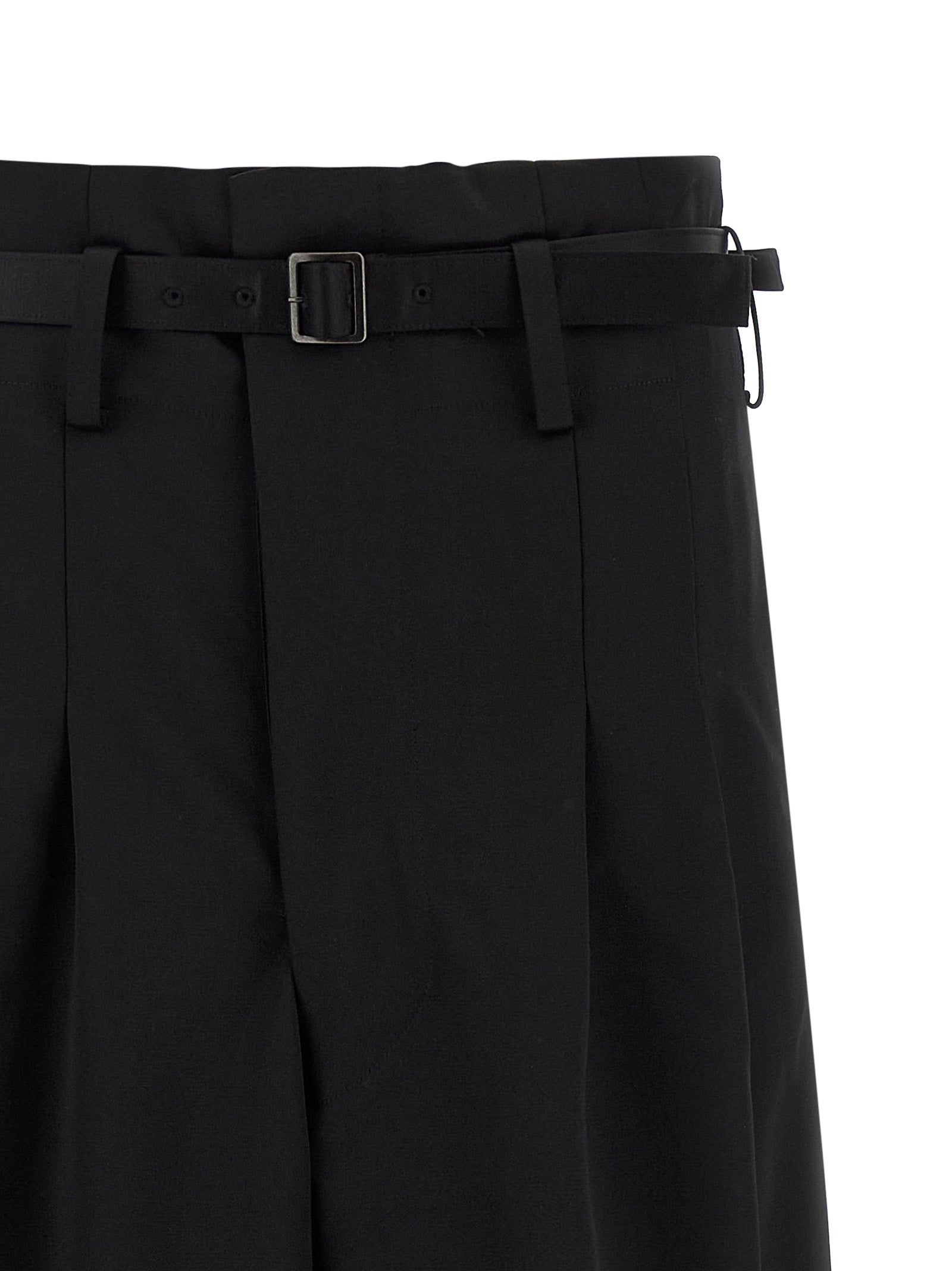 Junya Watanabe Schwarze Schlaghose aus Acetat