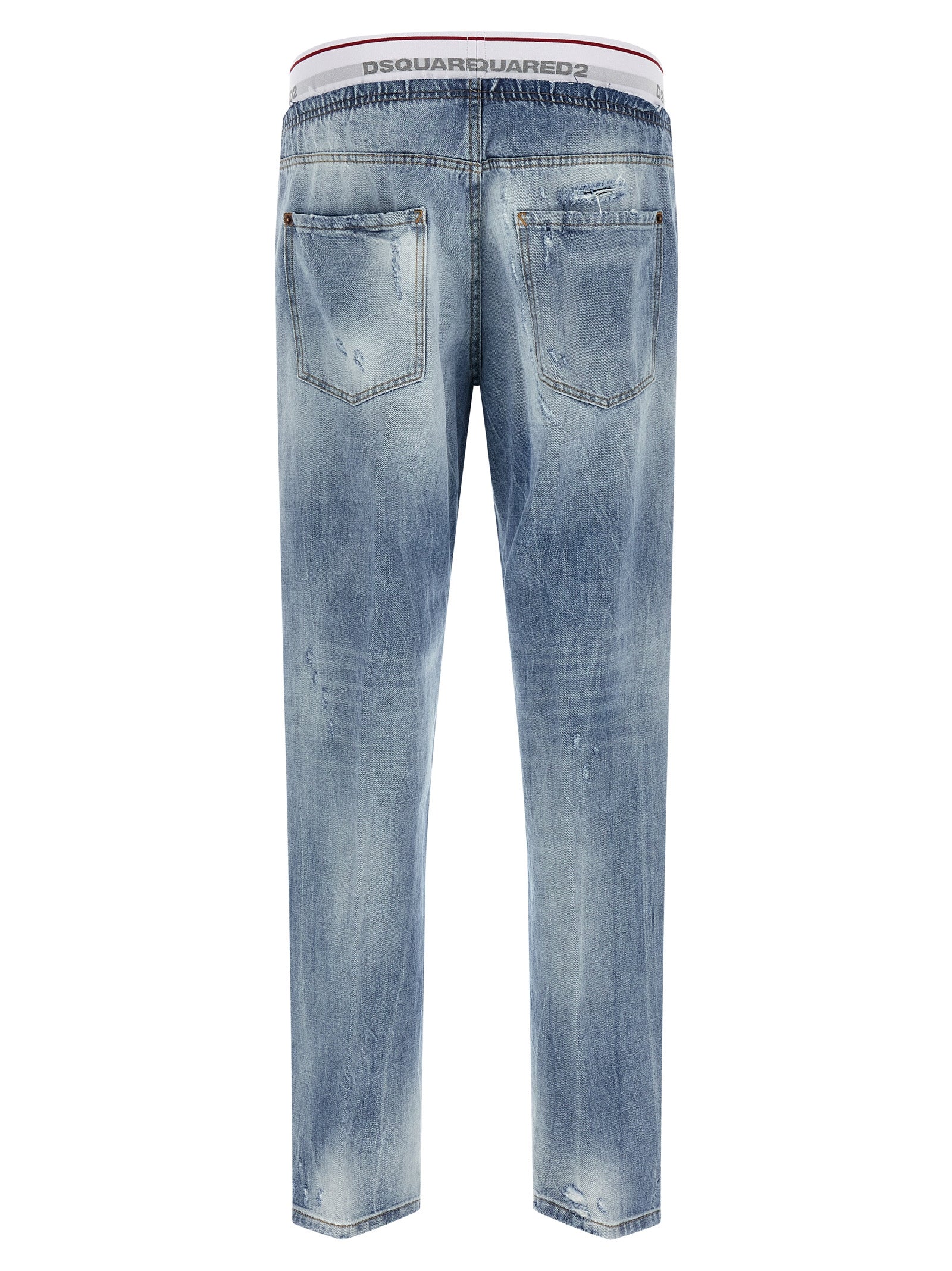 Dsquared² Blaue Baumwolljeans im Relaxed Fit